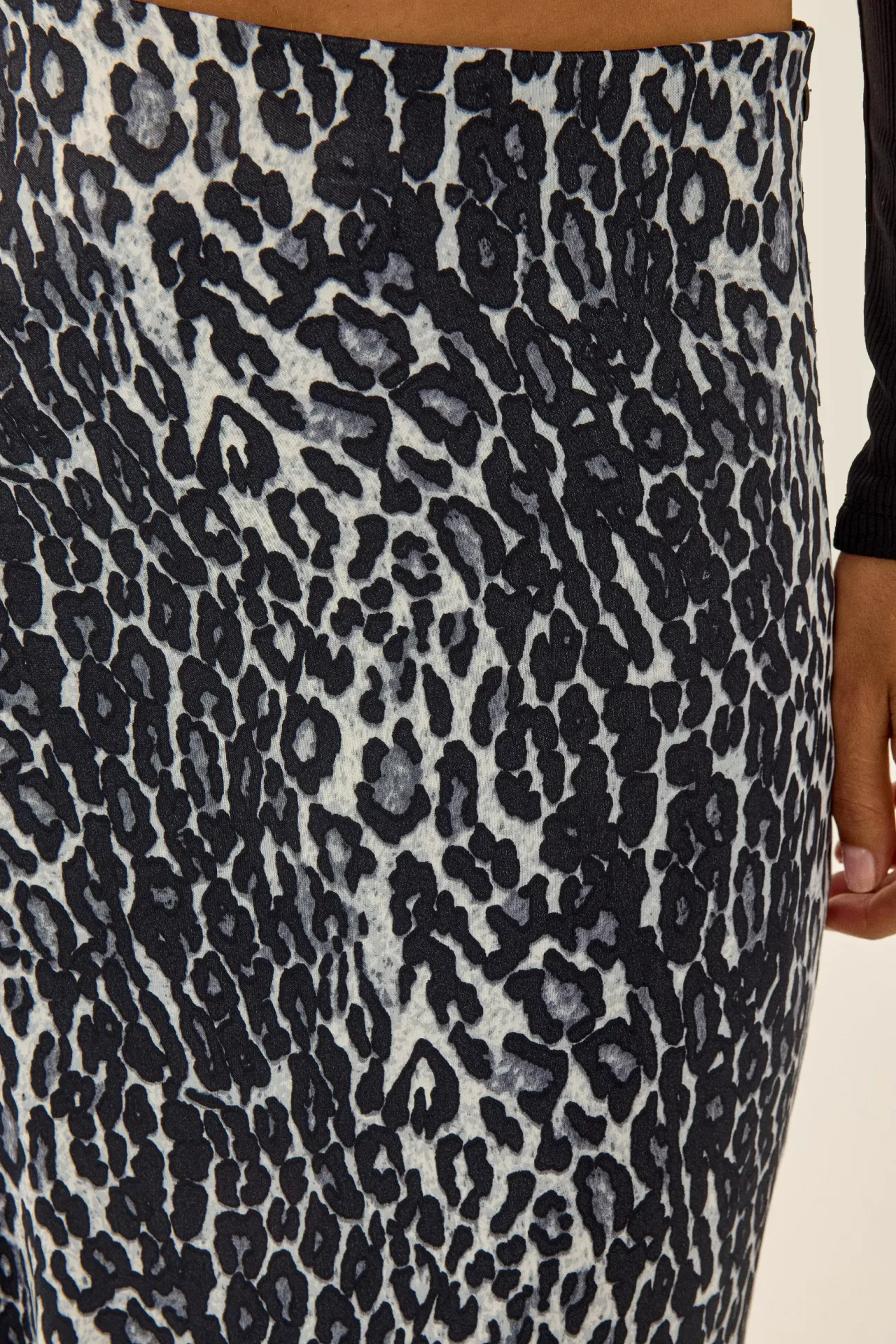 Leopard Print Midi Skirt