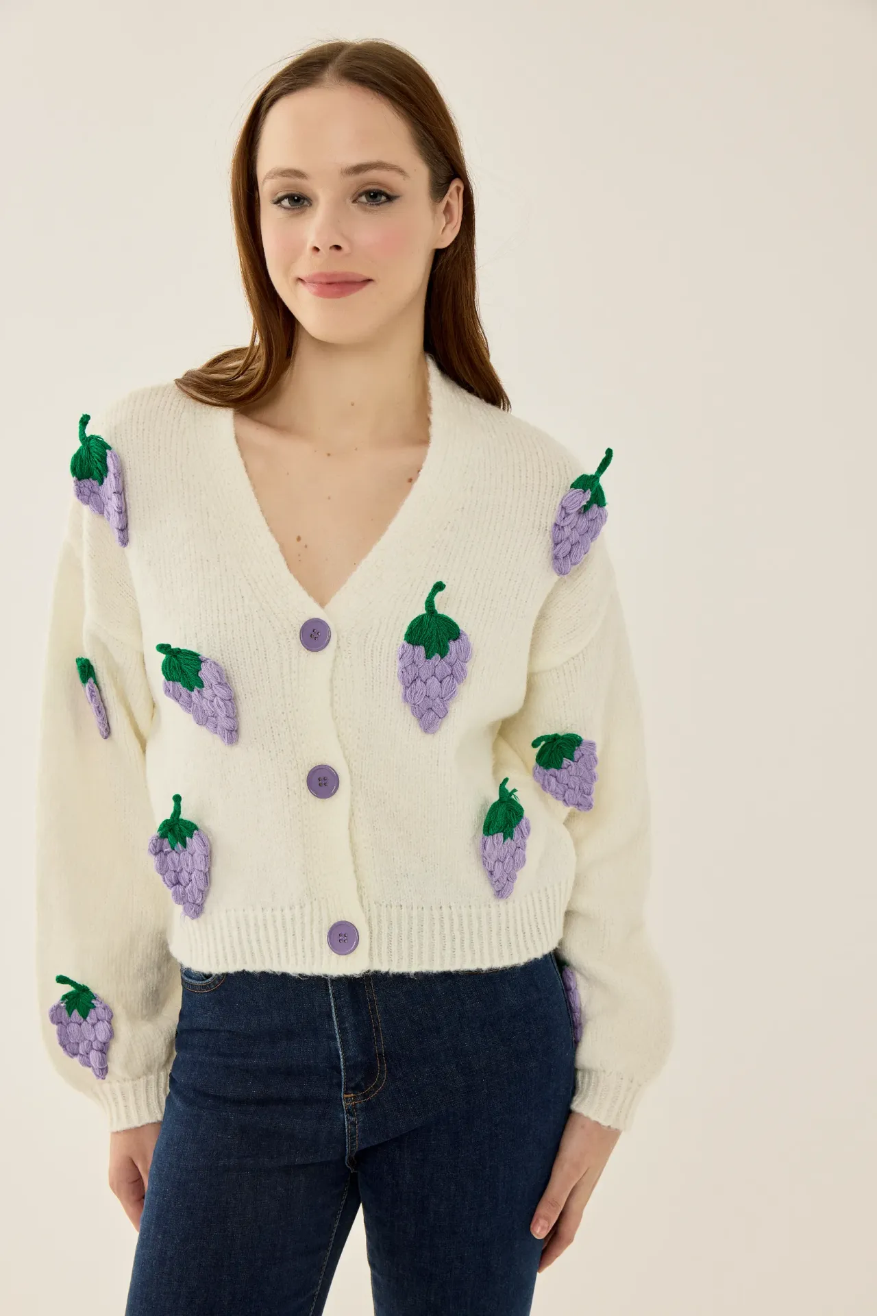 Embroidered Knitwear Cardigan