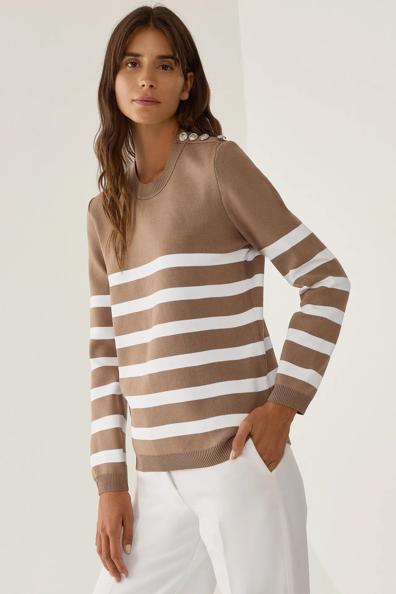 Striped Knit Sweater