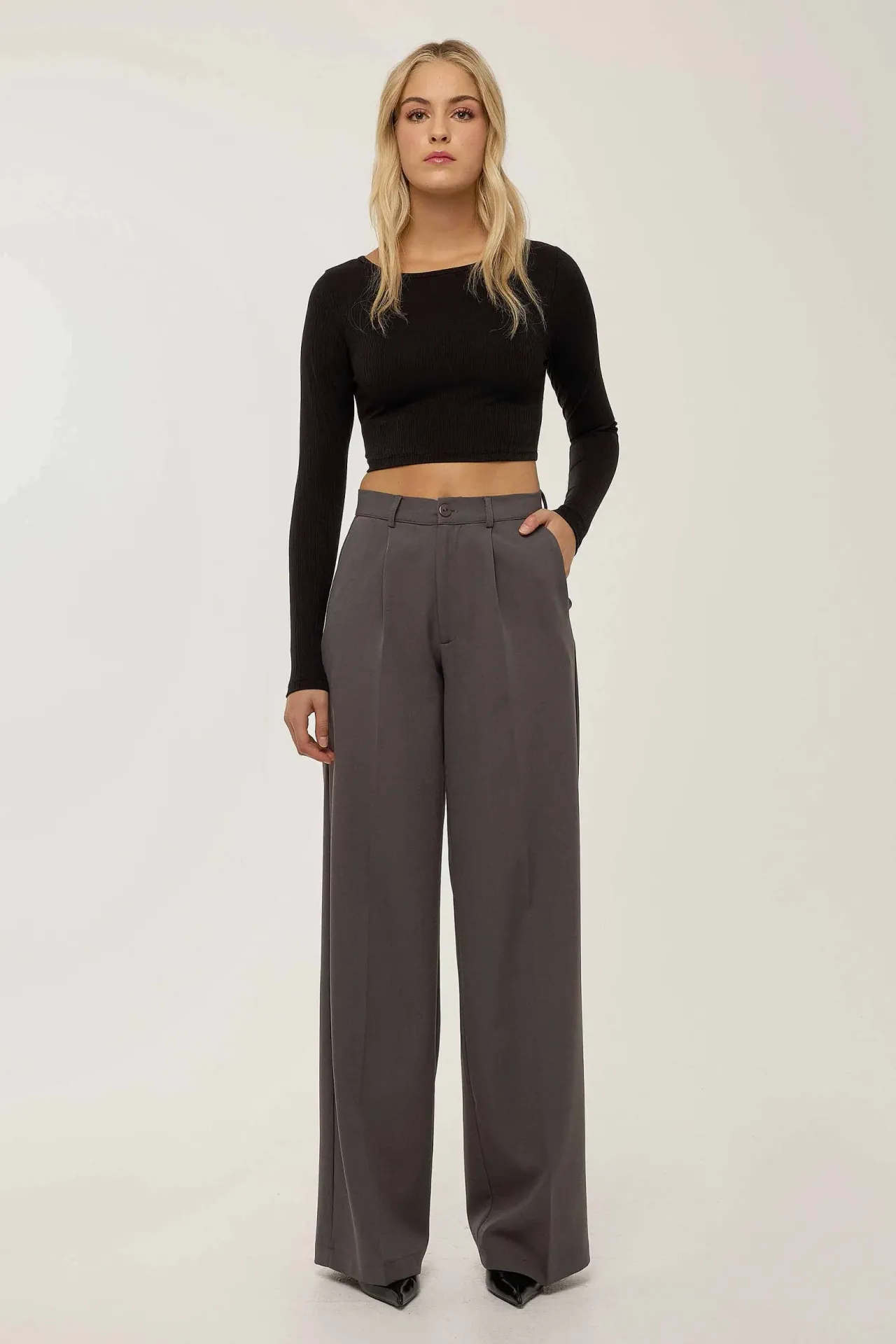 High Waist Wide Leg Pants