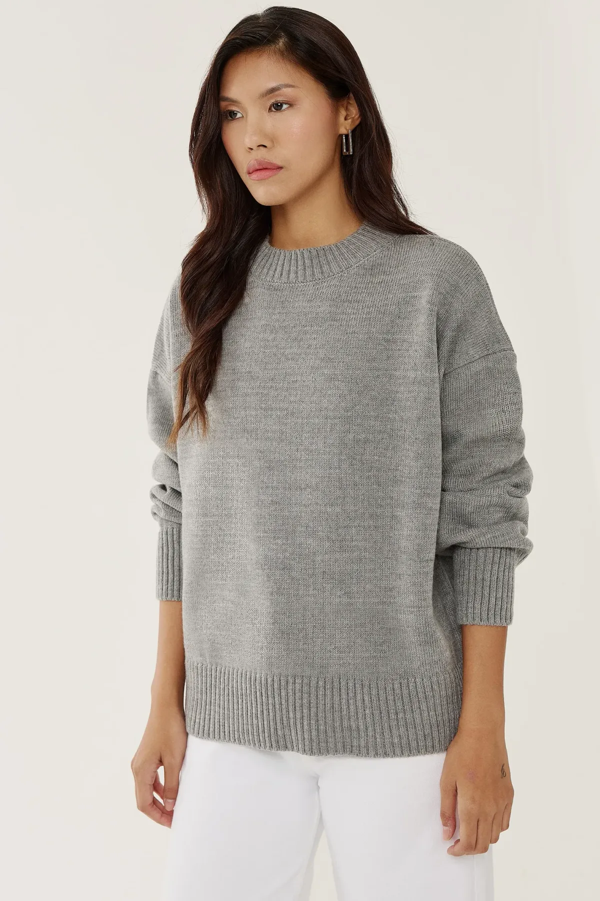 Crew Neck Cozy Sweater 3