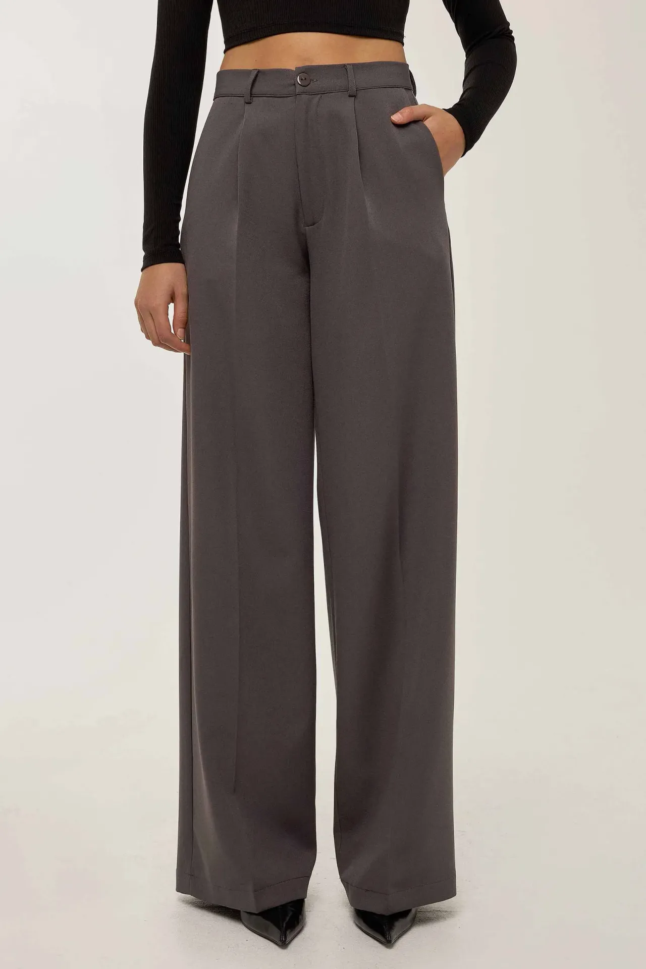 High Waist Wide Leg Pants