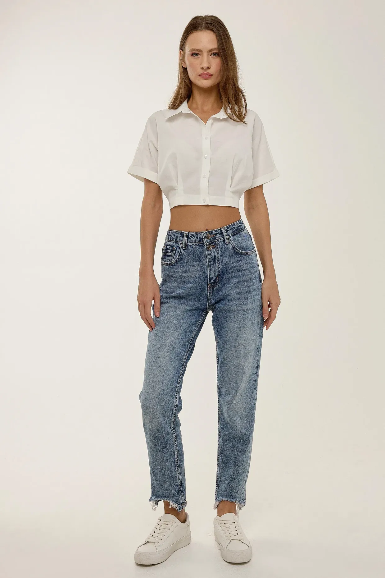 Short Sleeve Crop Shirt 3