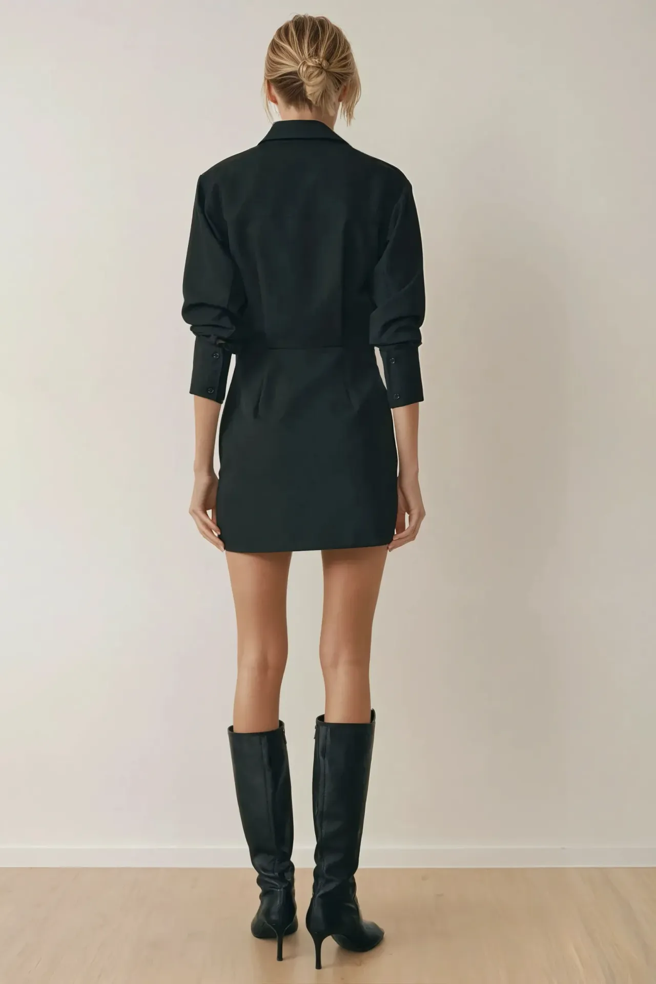 Mini Shirt Collar Dress