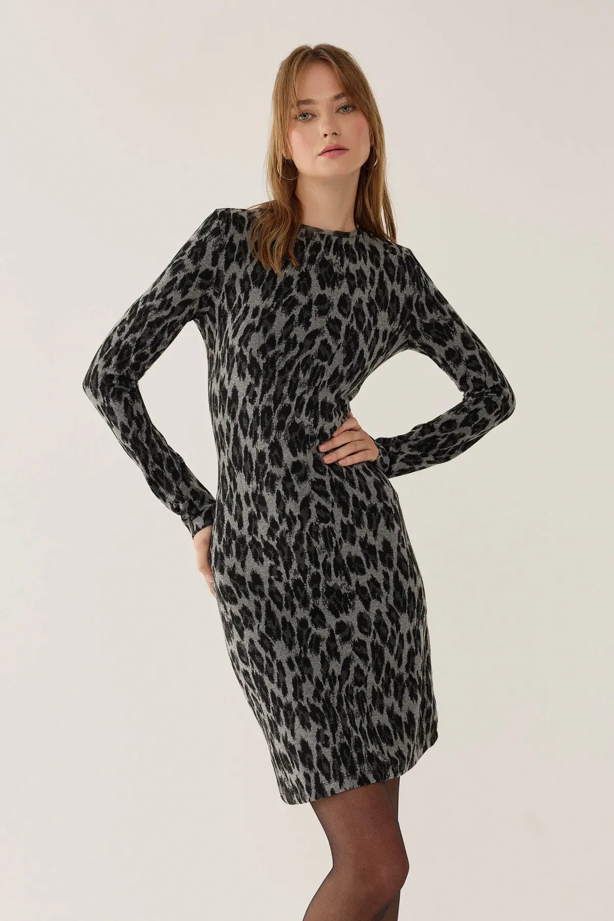 Animal Print Mini Dress 1