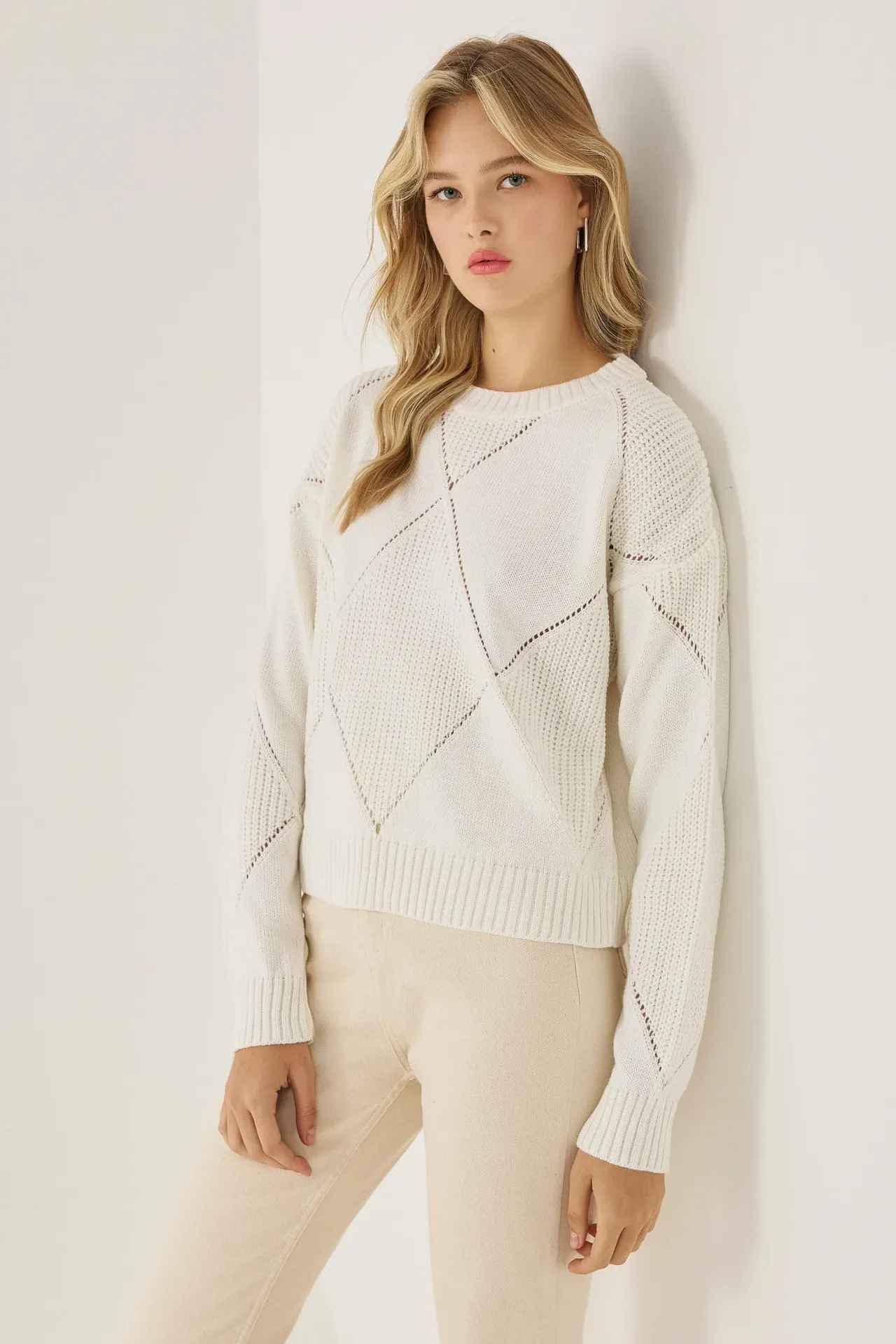 Crew Neck Knitted Sweater