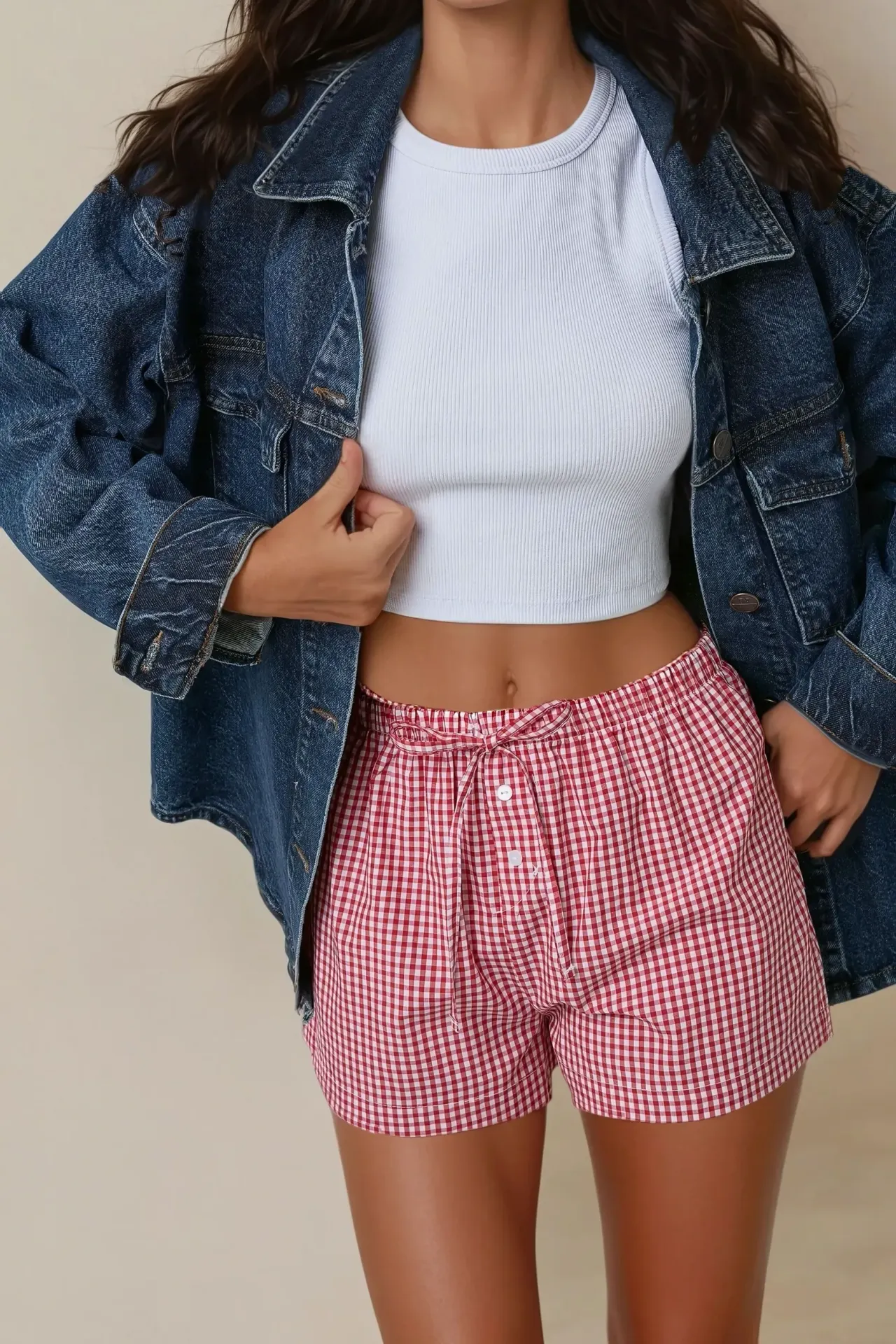 Relaxed Fit Striped Shorts