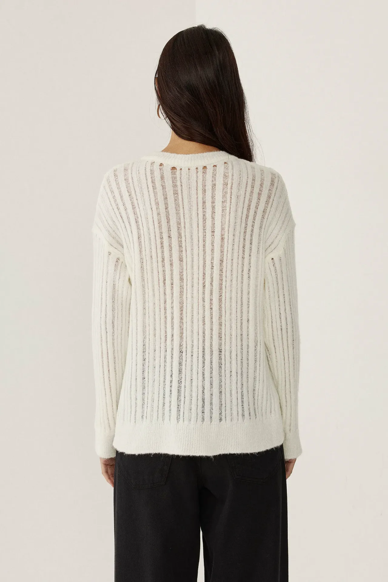 Relaxed Fit Crew Neck Sweater