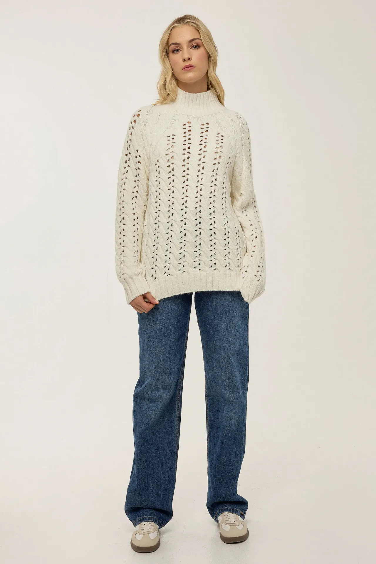 Regular Fit Openwork Sweater