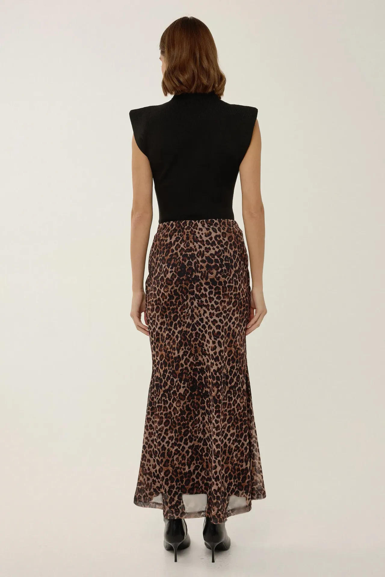 Maxi Skirt with Patterned Design