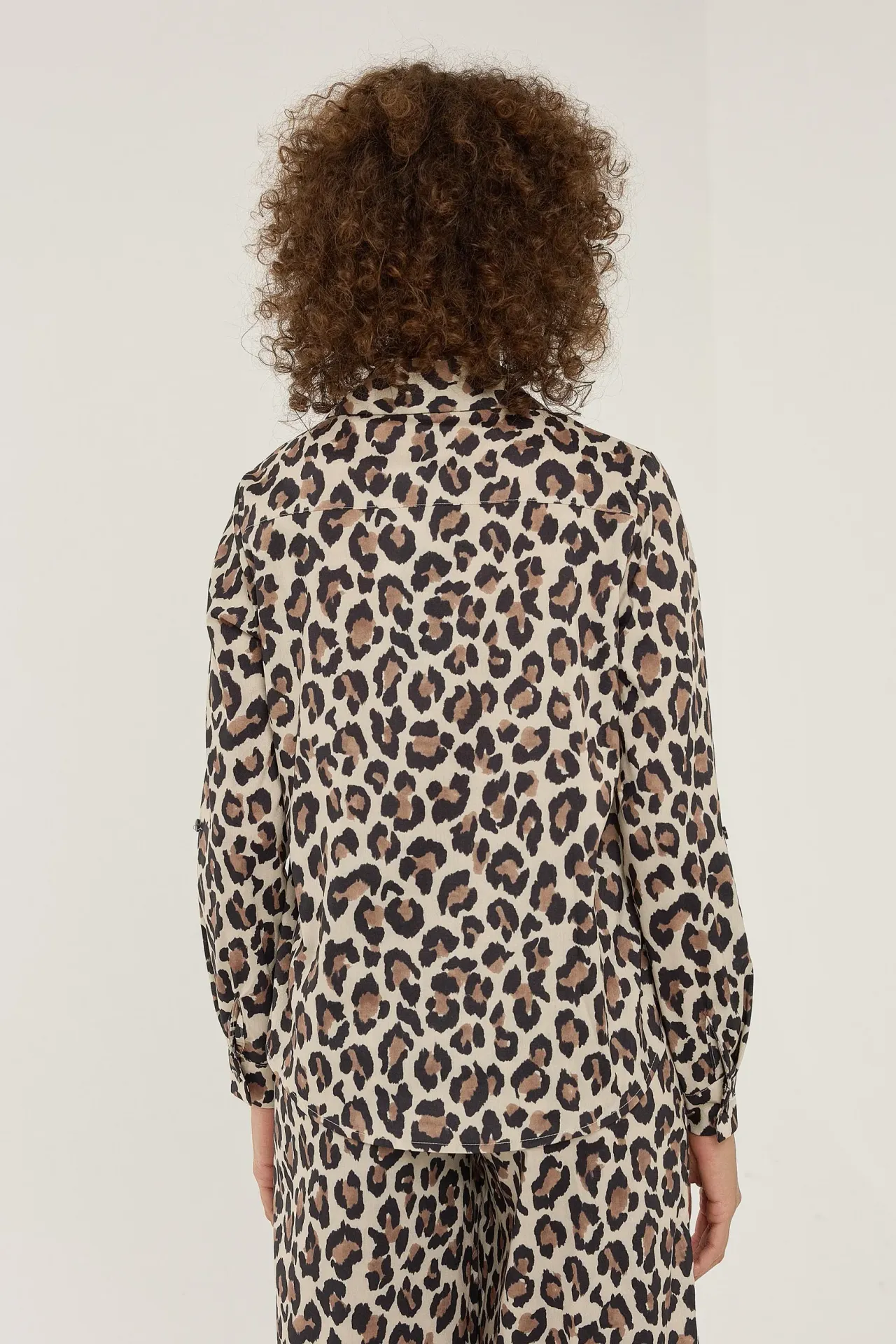 Relaxed Fit Leopard Print Shirt