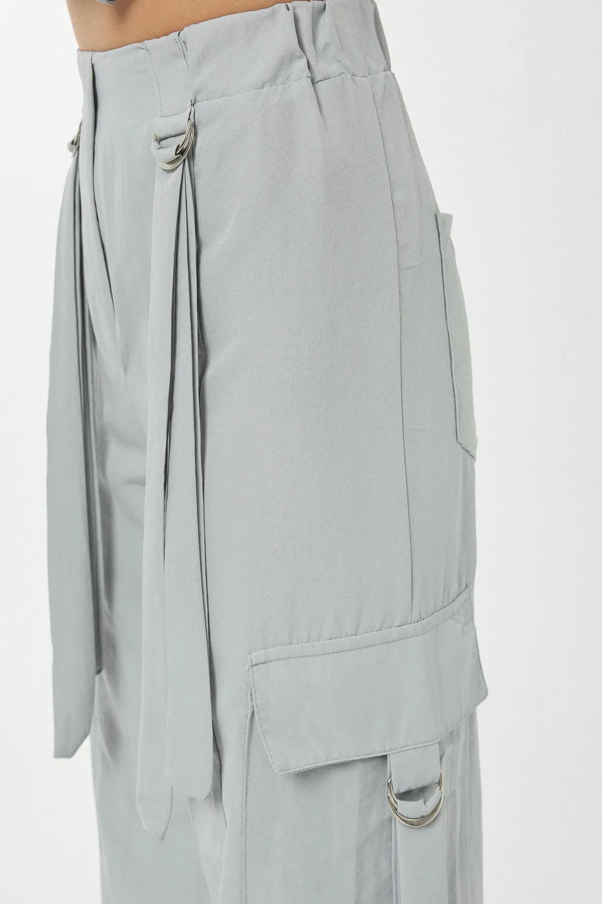 High Waist Cargo Pants 4