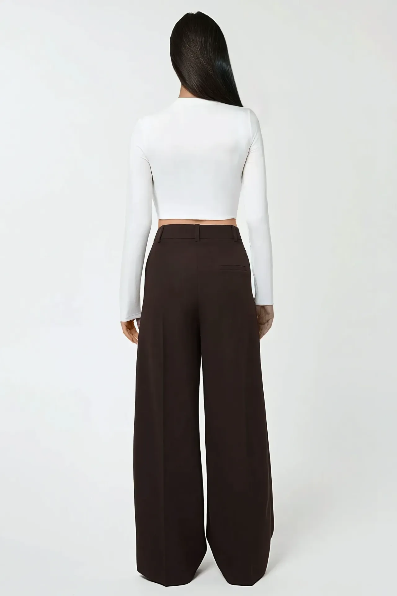 High Waist Wide Leg Suit Pants