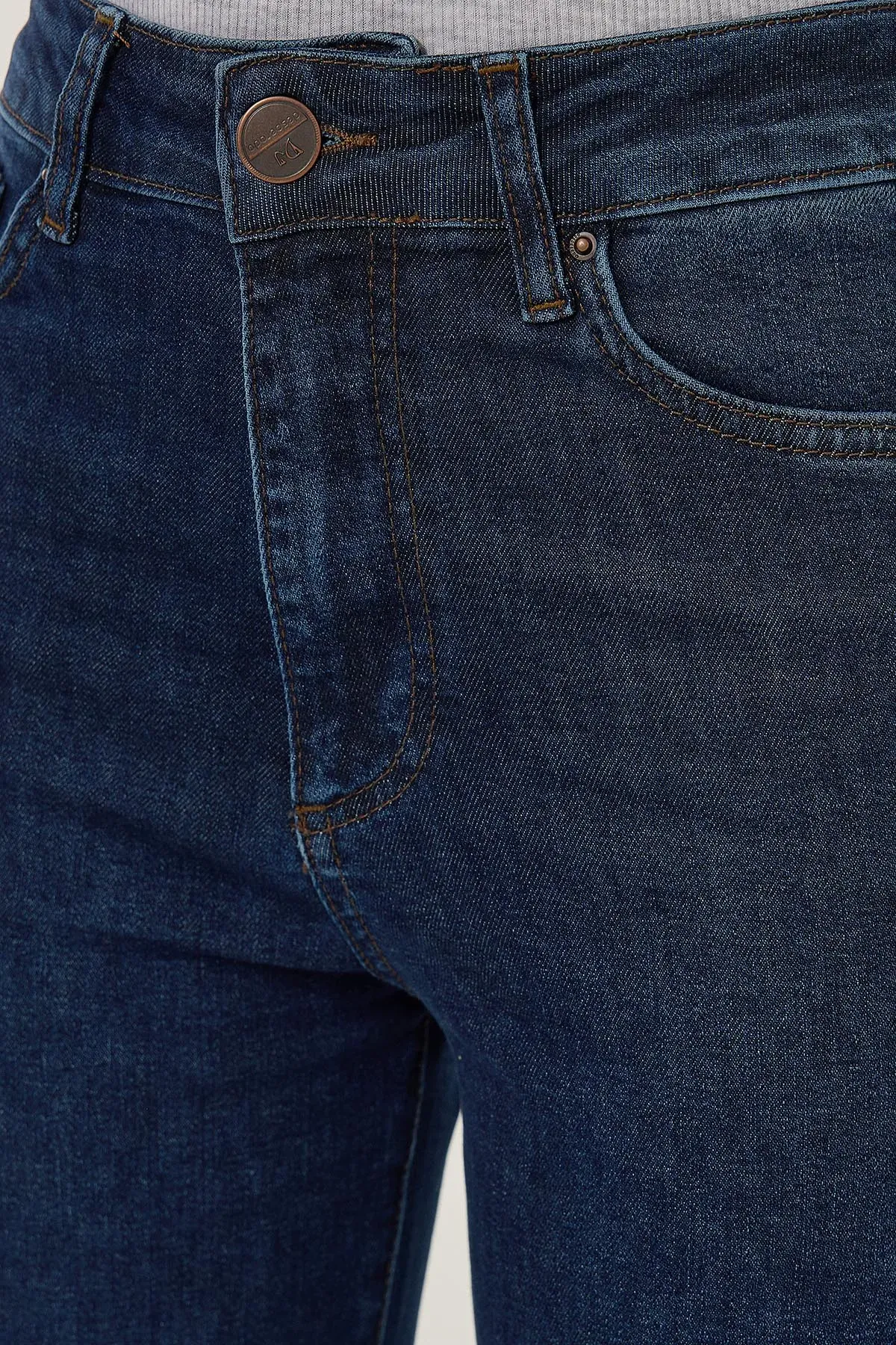 High Waist Straight Leg Denim Jeans 6
