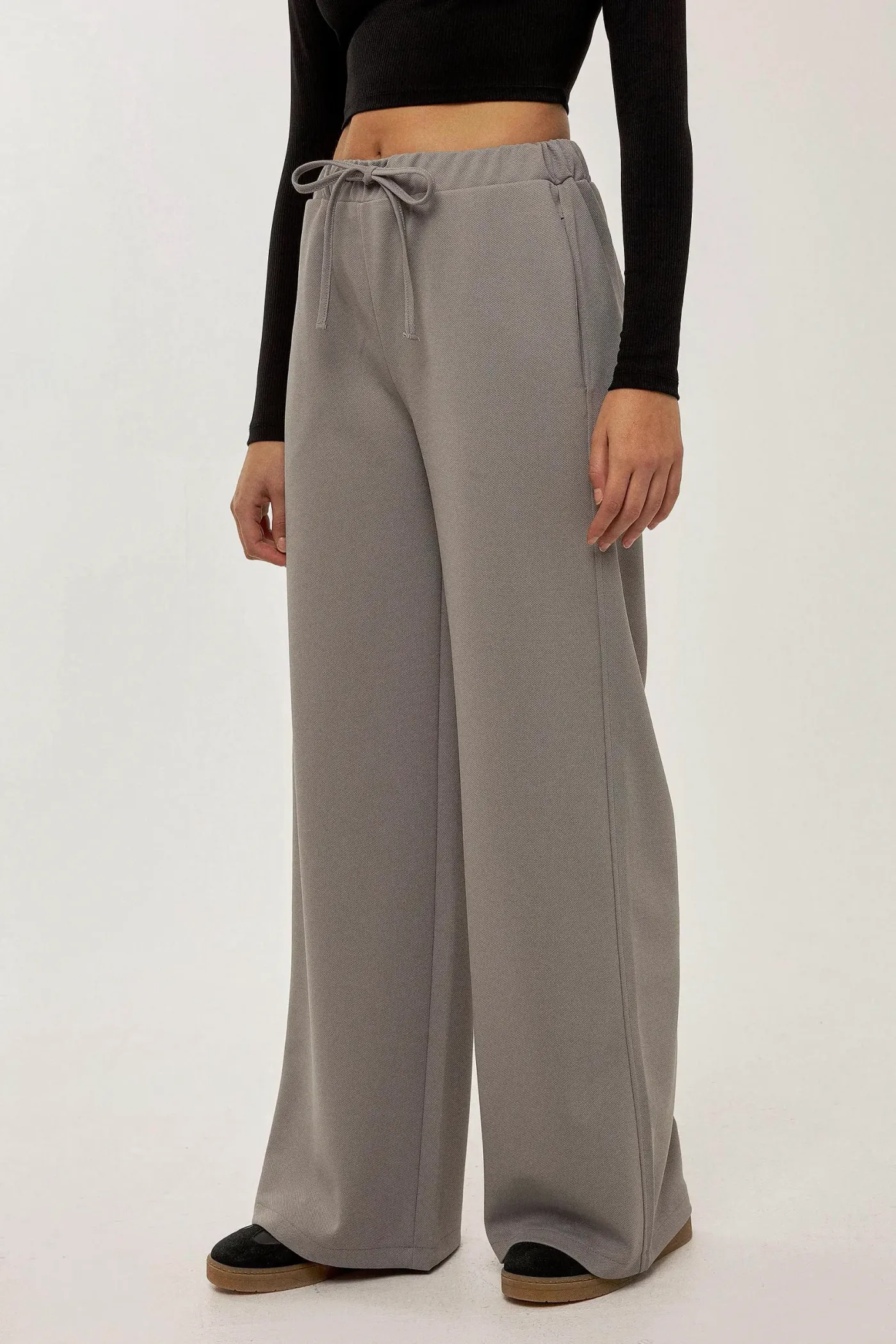 High Waist Wide Leg Sweatpants 3