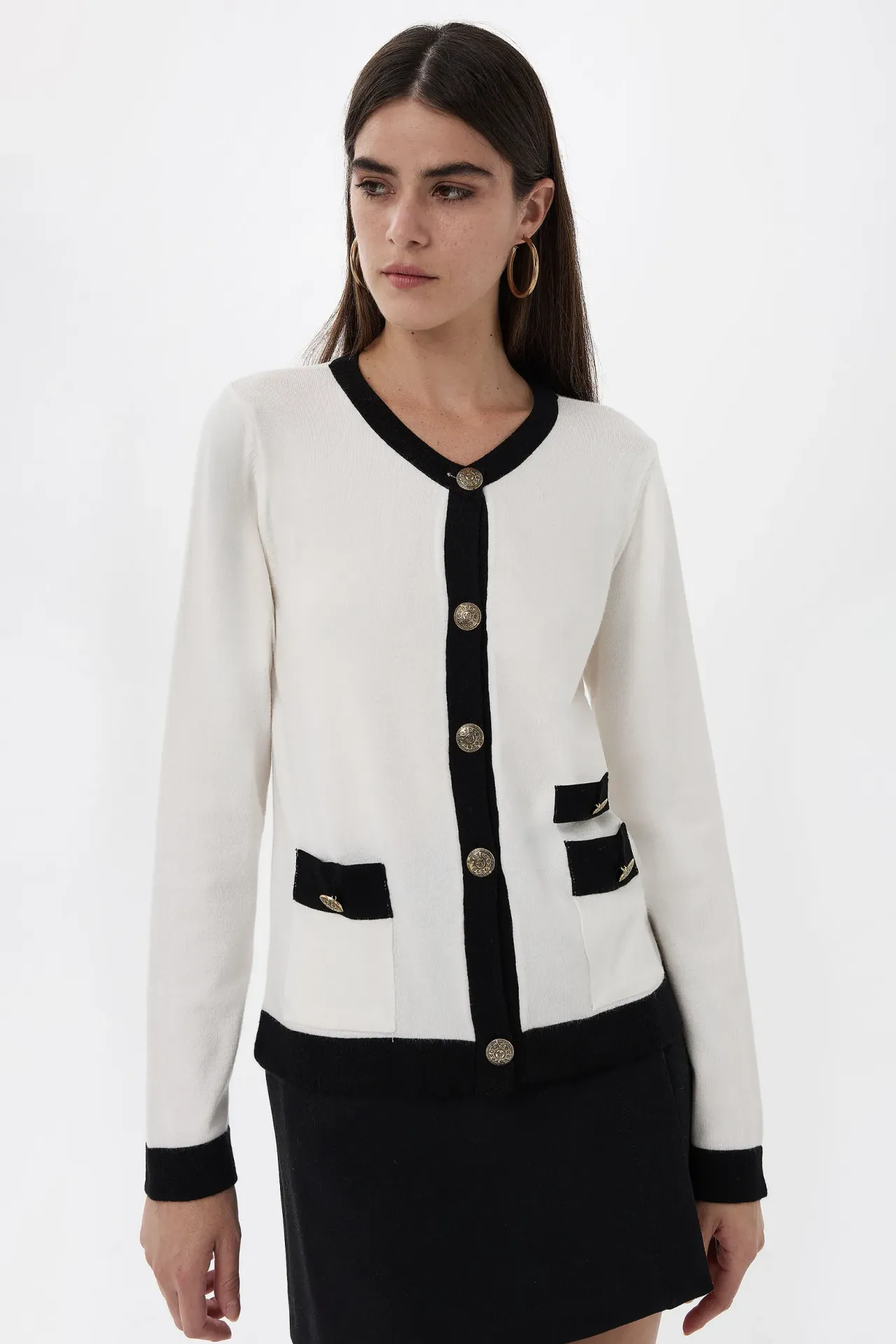 Buttoned Regular Fit Knitwear Cardigan
