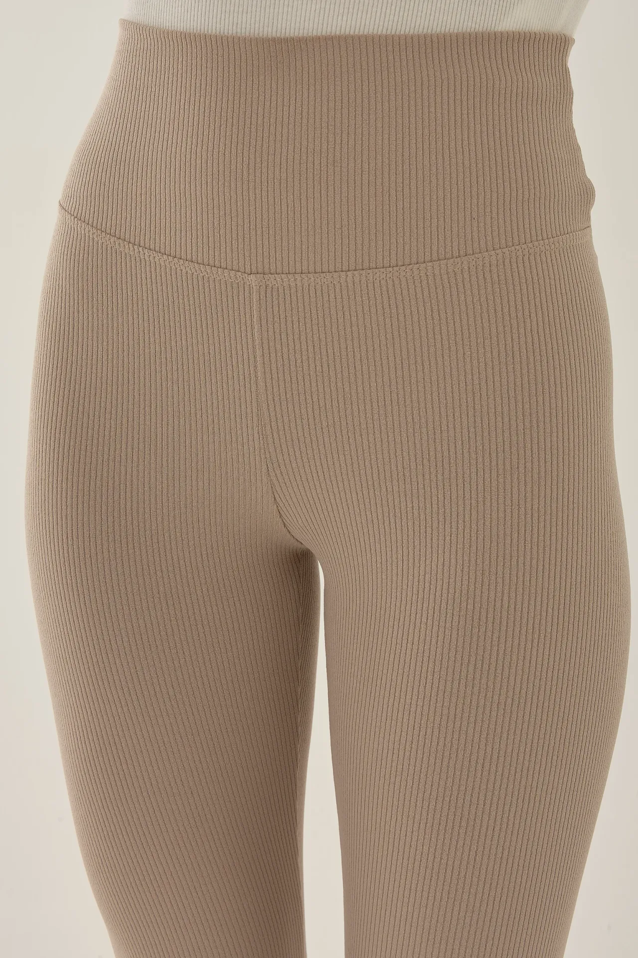 Cream Thick Leggings 