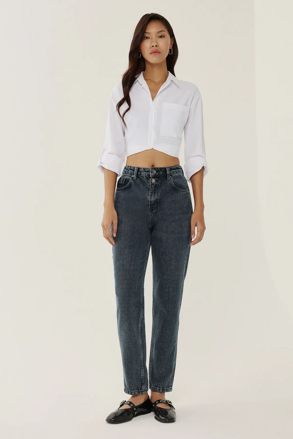 High Waist Mom Fit Jeans 1
