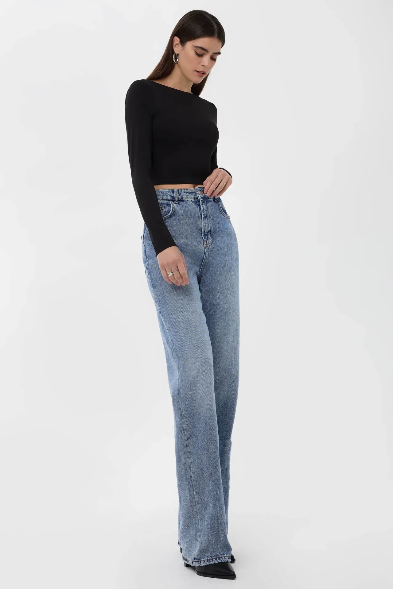 Basic Open Back Blouse
