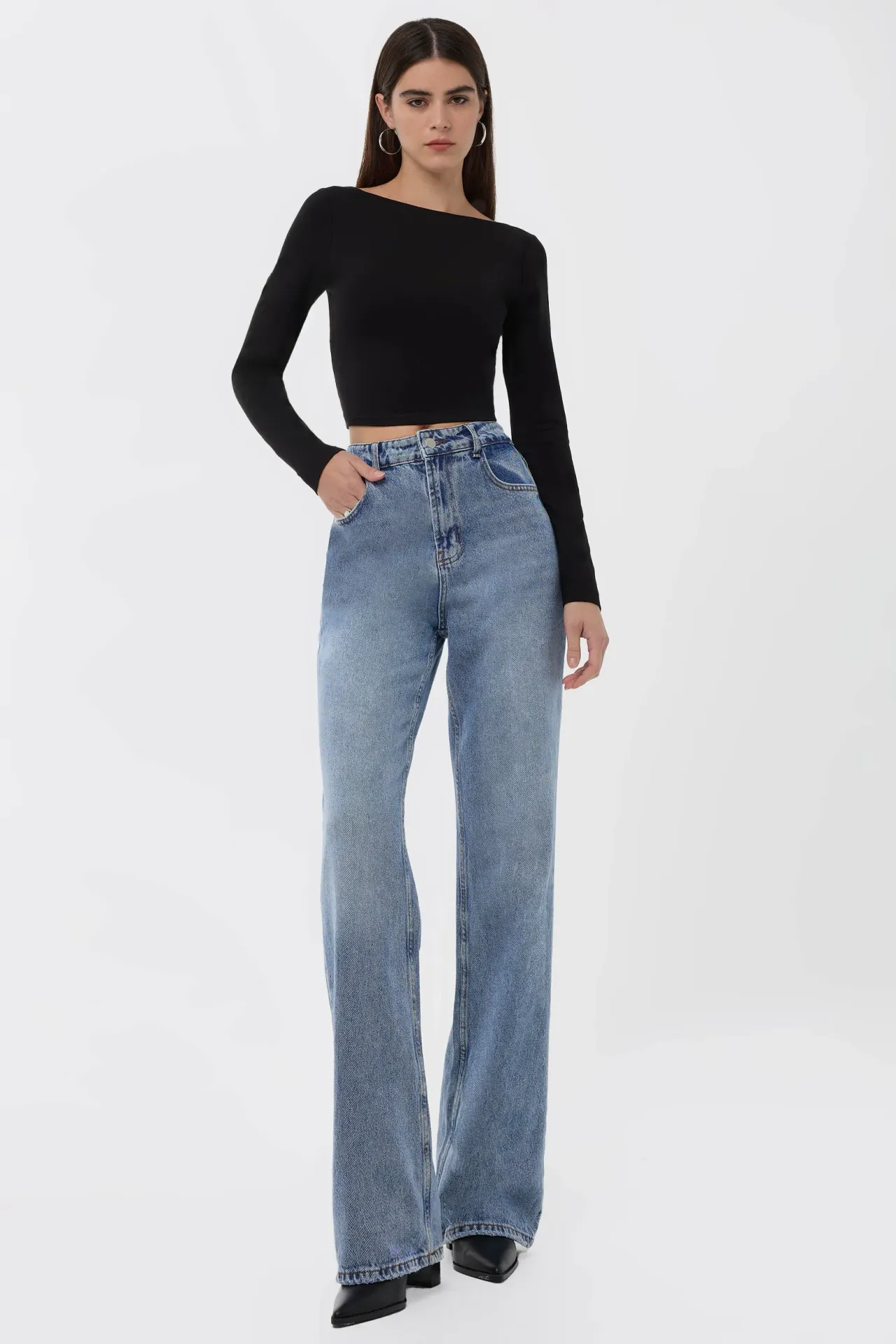 Basic Open Back Blouse