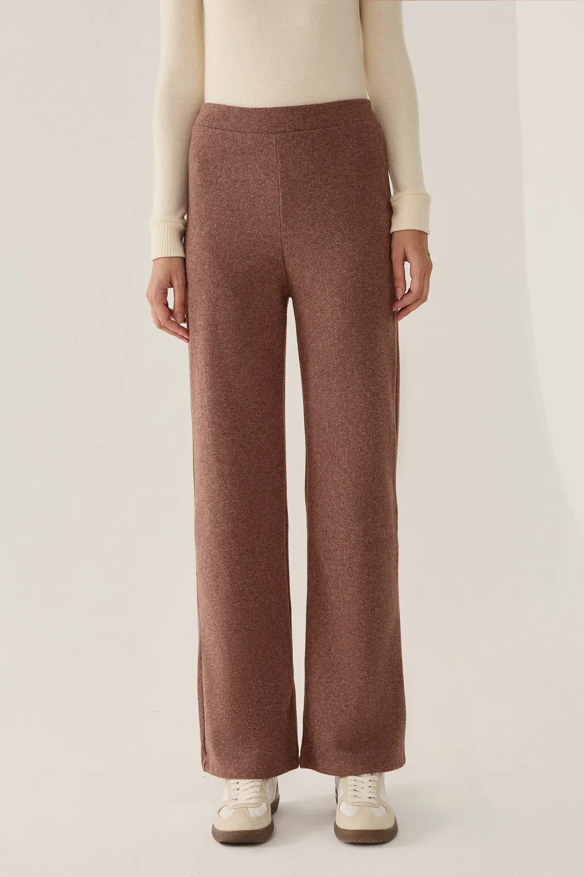 Elastic Waist Straight Leg Pants 2