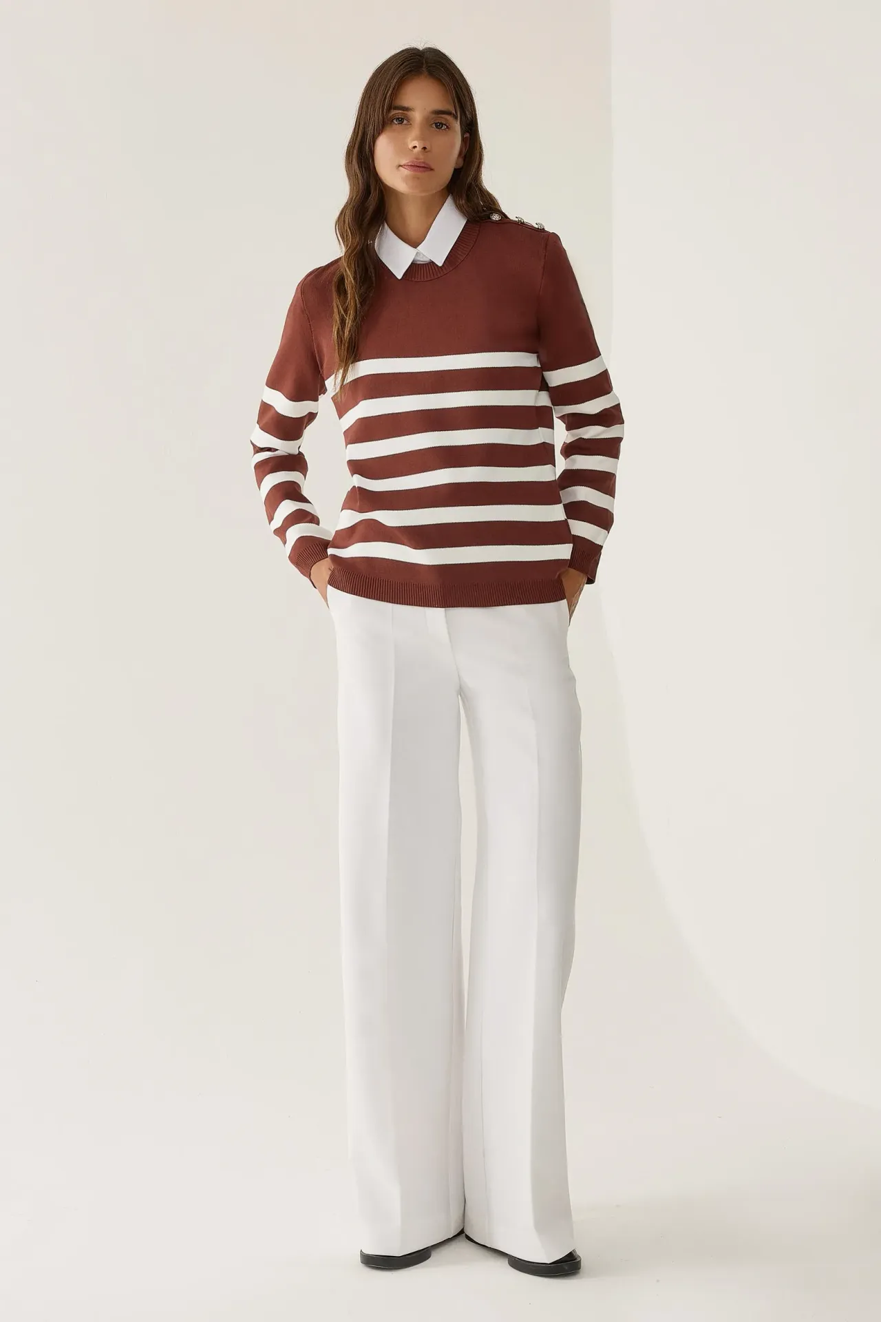 Striped Knit Sweater