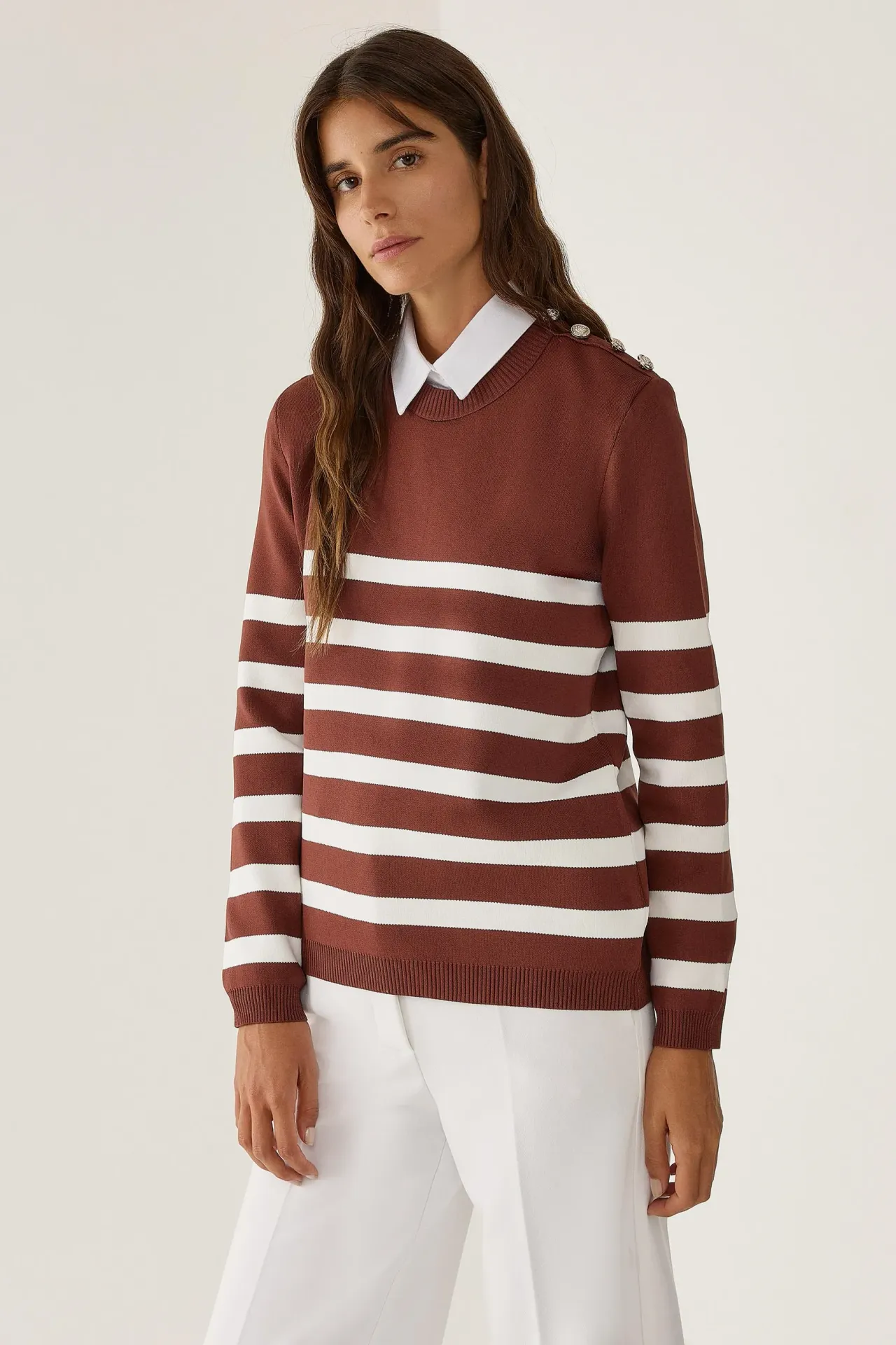 Striped Knit Sweater