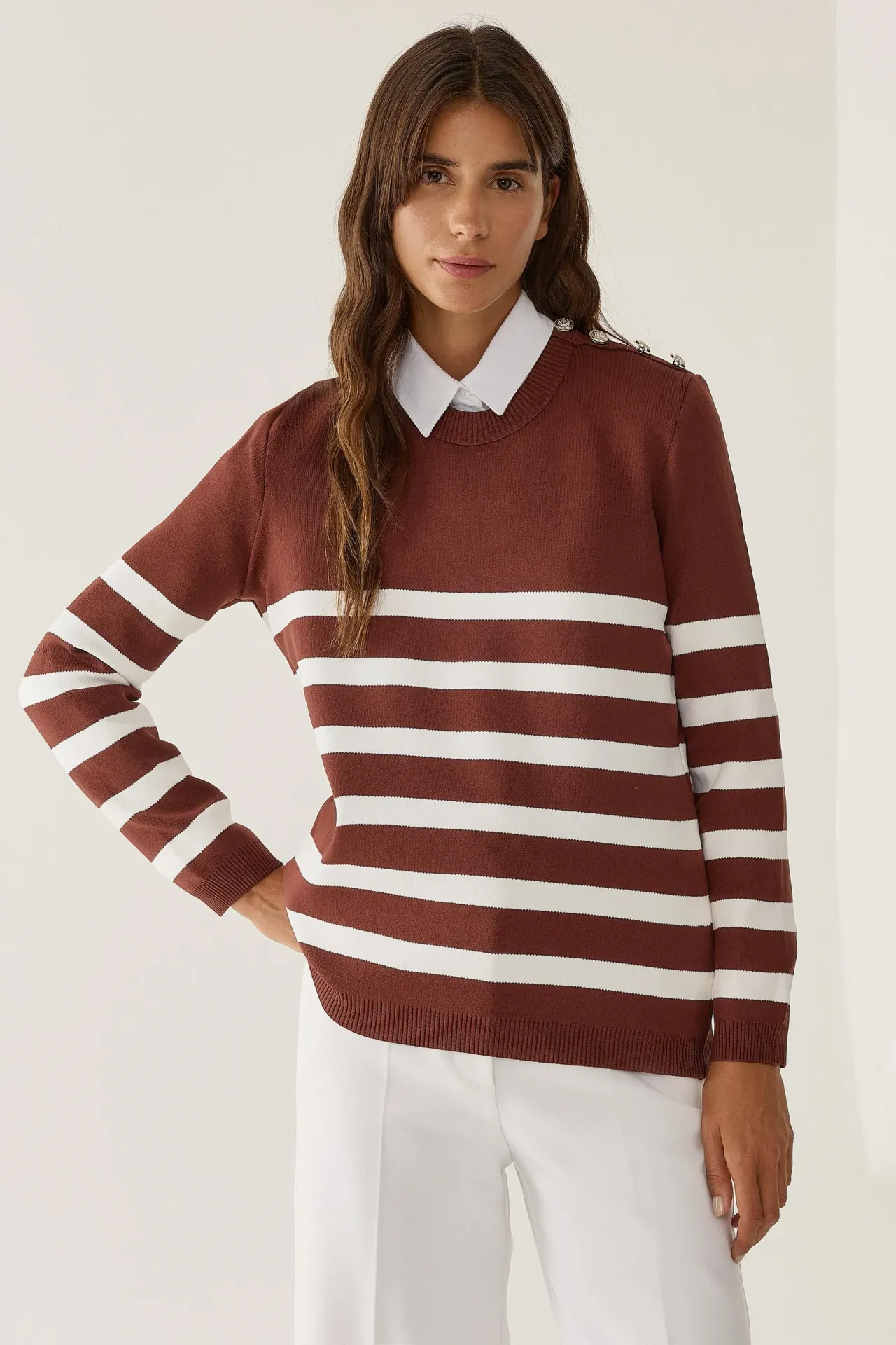 Striped Knit Sweater
