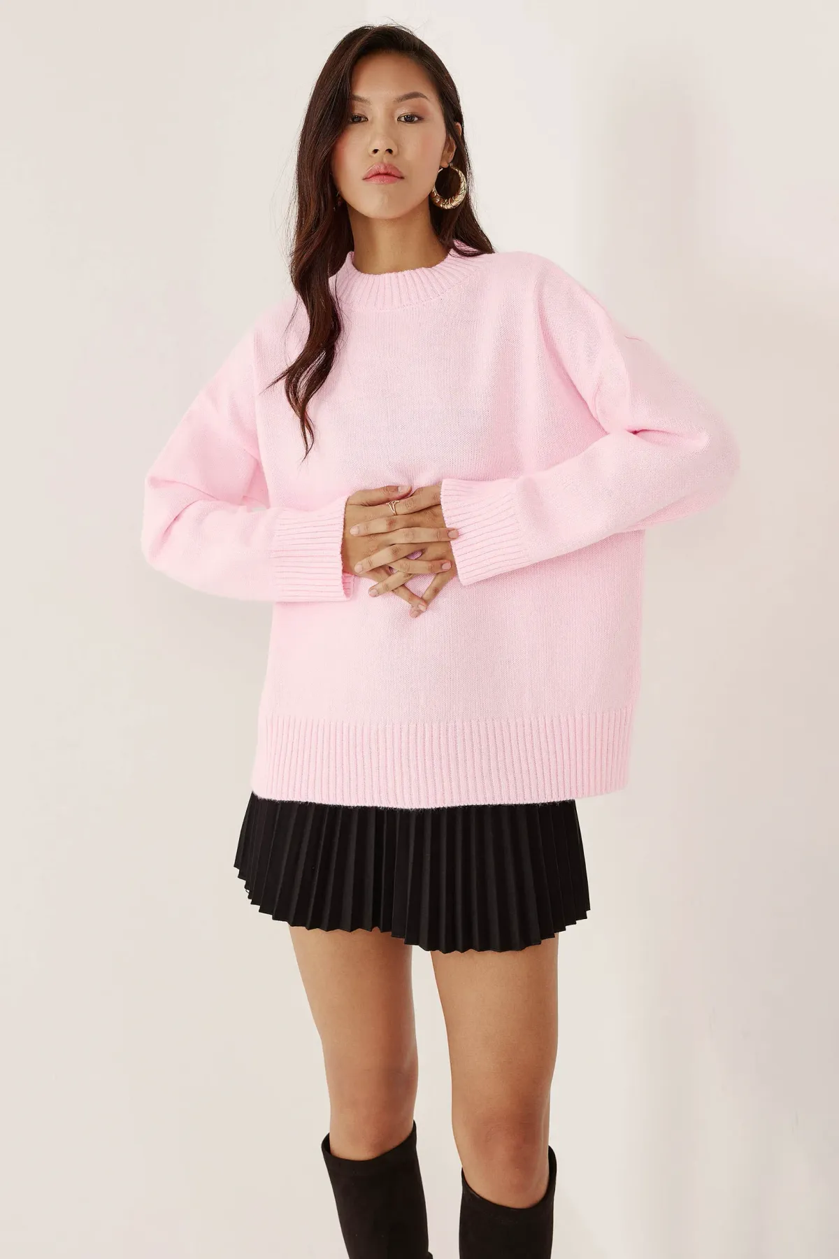 Crew Neck Cozy Sweater 2