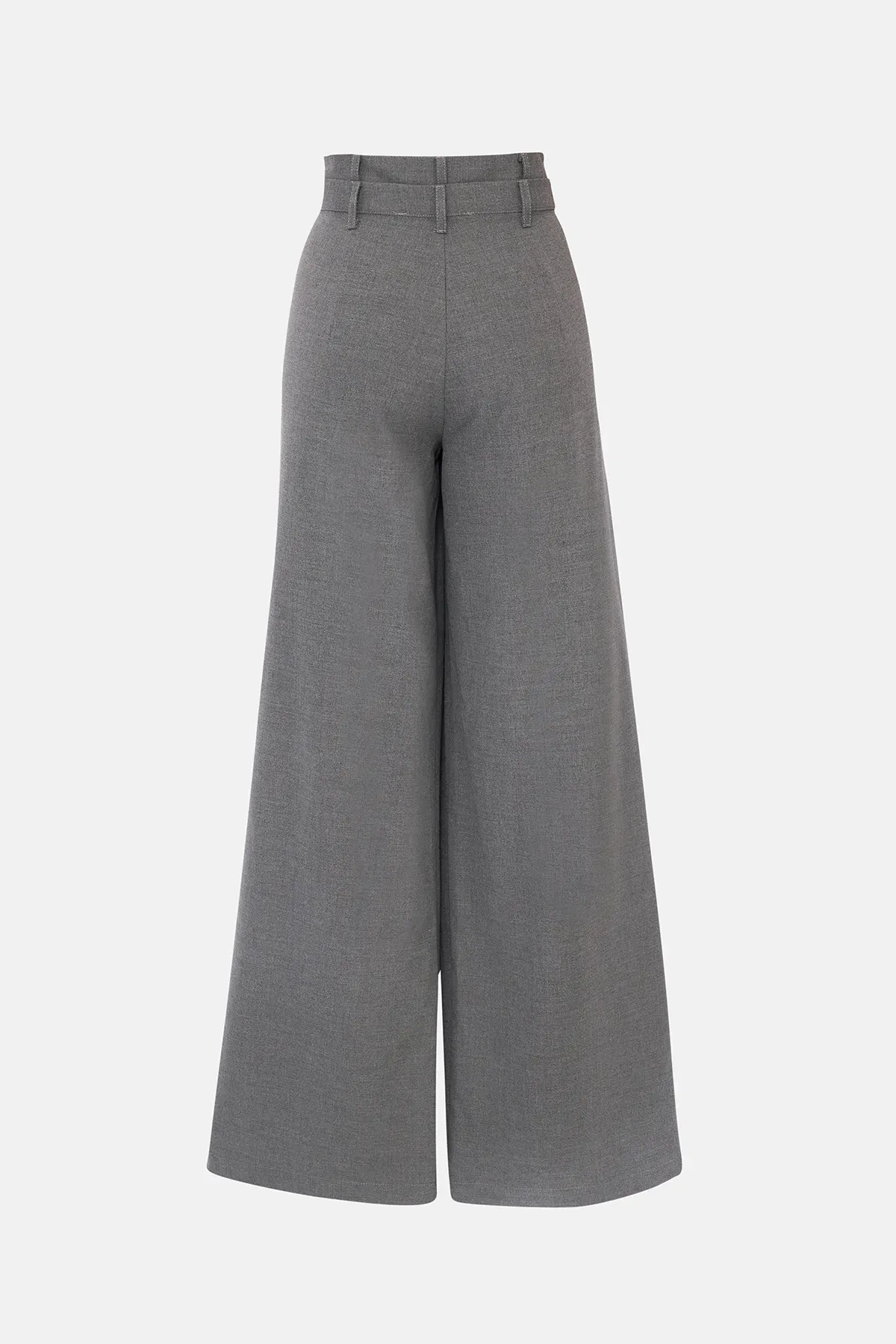 Double Waisted Wide Leg Pants 2