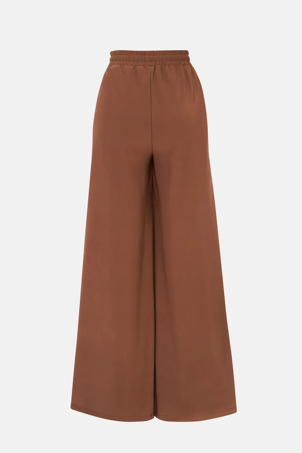 Wide Leg Elastic Waist Jersey Pants