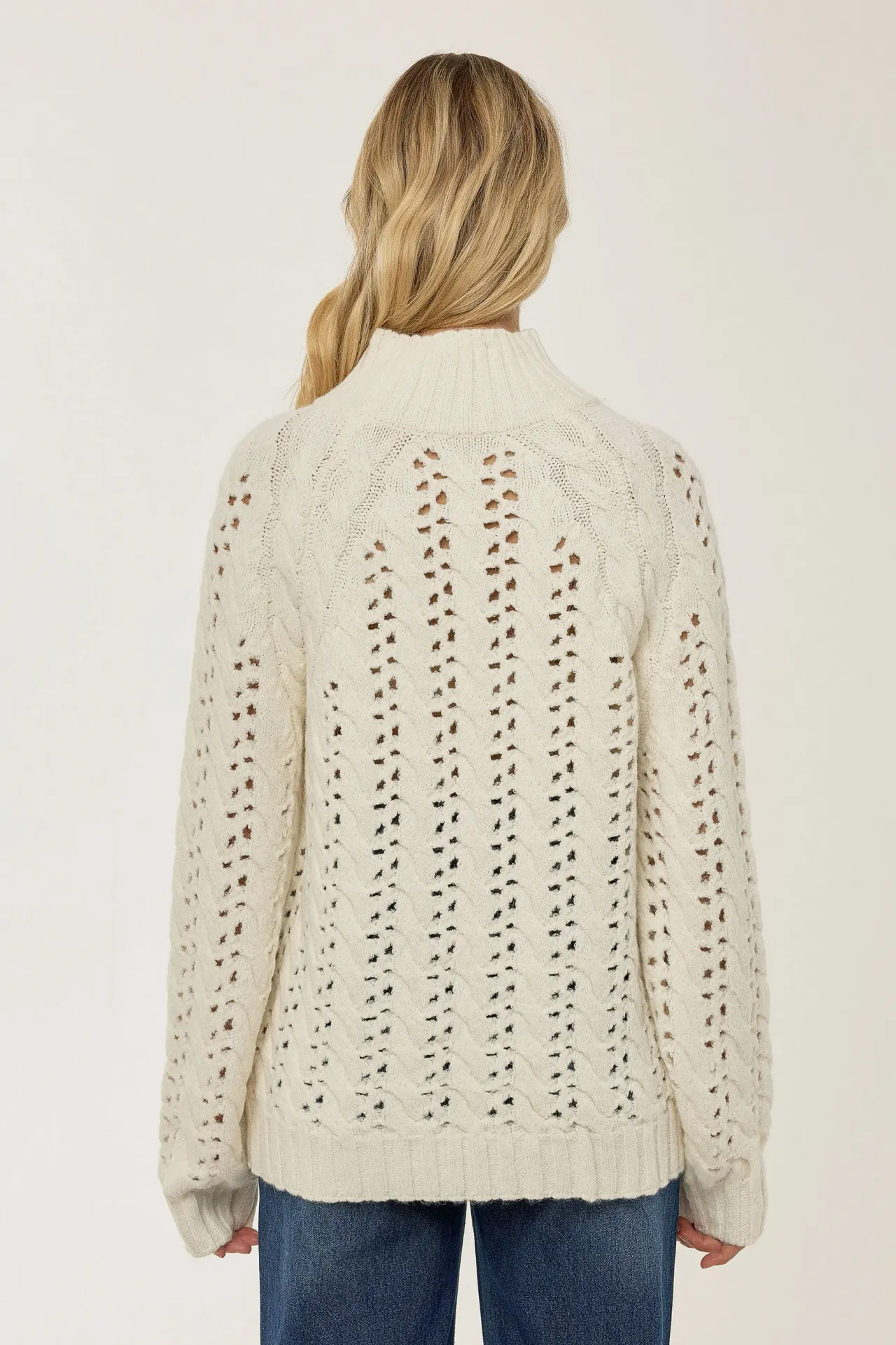 Regular Fit Openwork Sweater