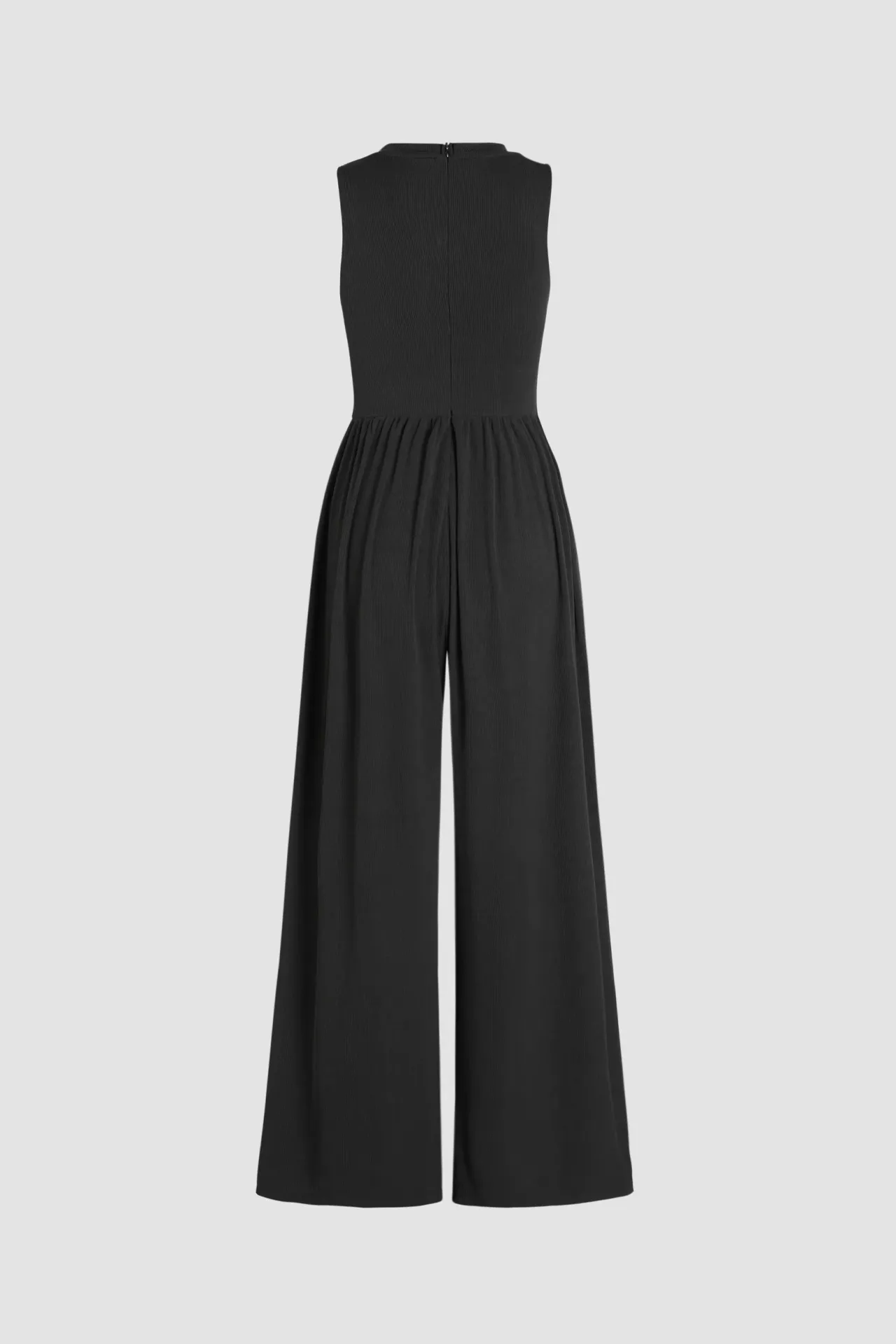 Crew Neck Wide Leg Jumpsuit