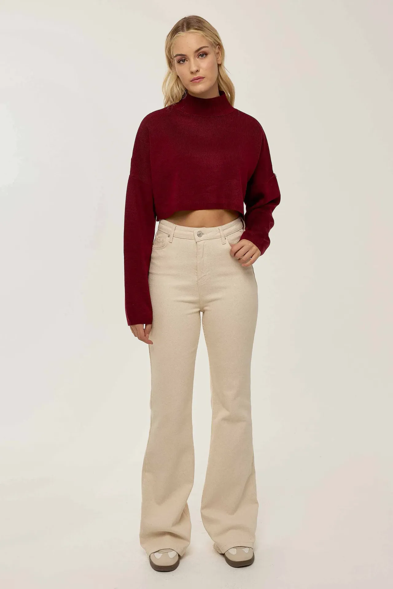 Turtleneck Crop Sweater