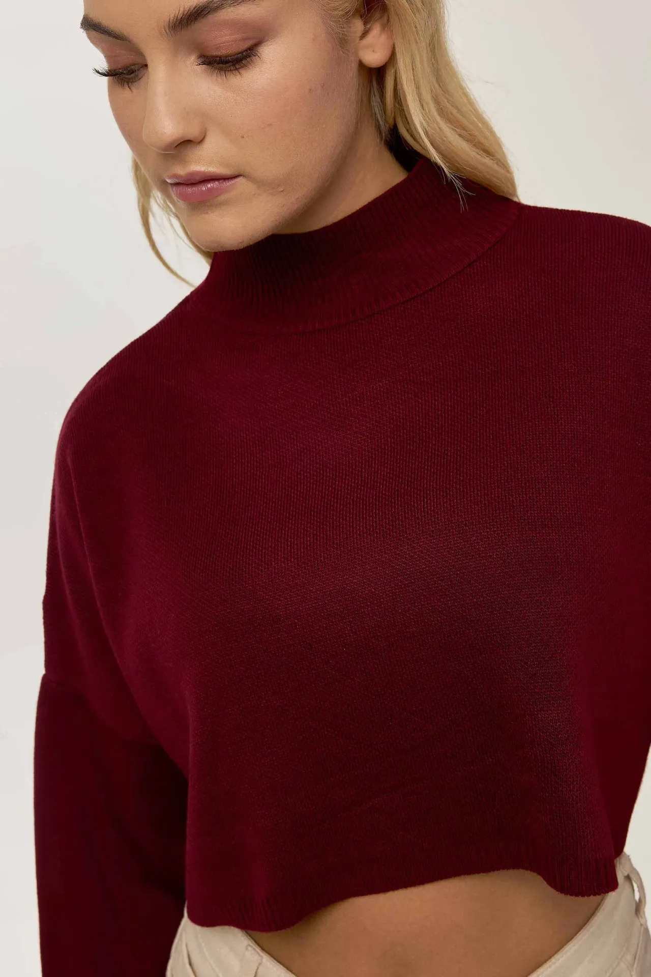 Turtleneck Crop Sweater