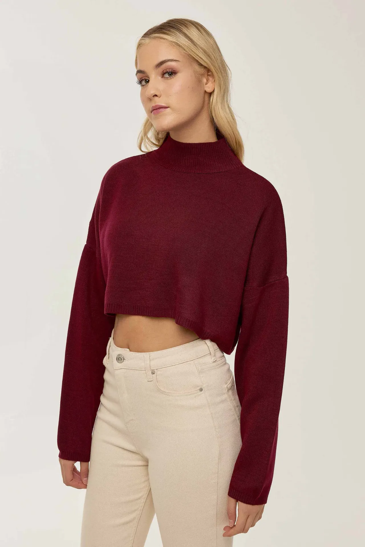 Turtleneck Crop Sweater