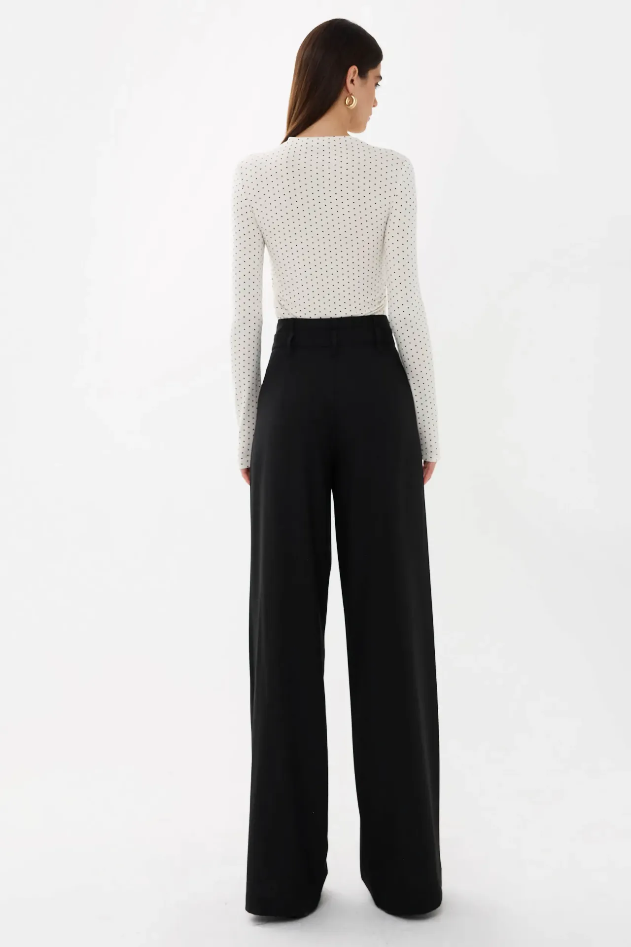 Double Waisted Wide Leg Pants