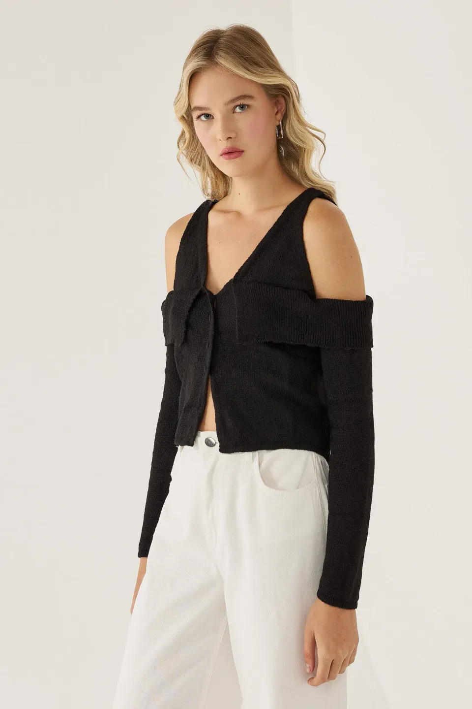 Cut Out Knit Sweater