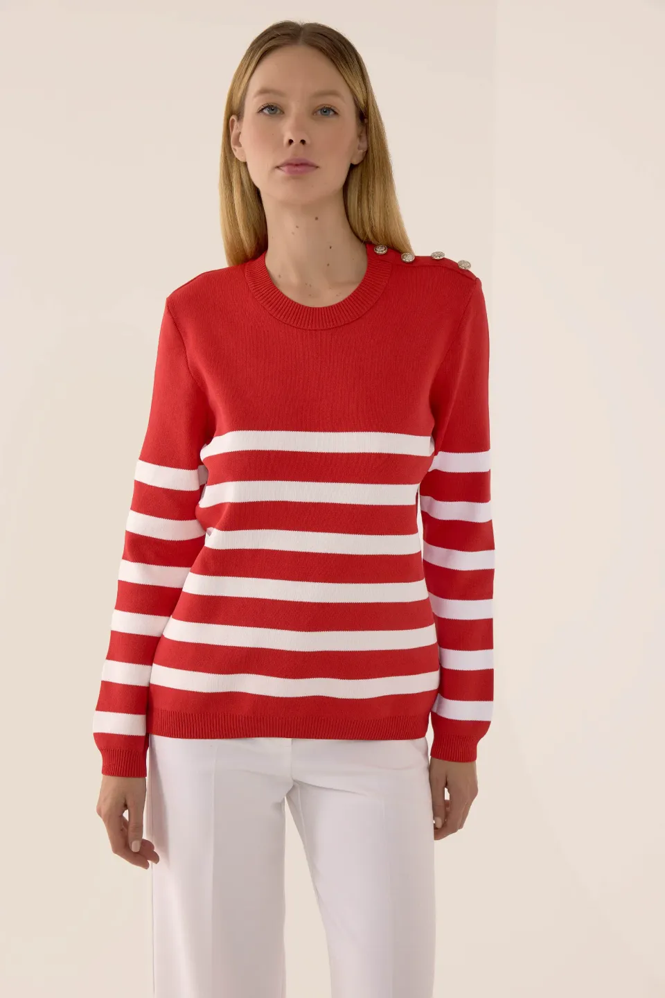 Striped Knit Sweater