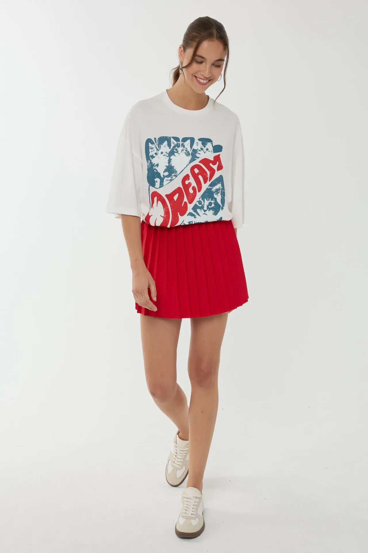 Oversized Printed Cotton T-Shirt