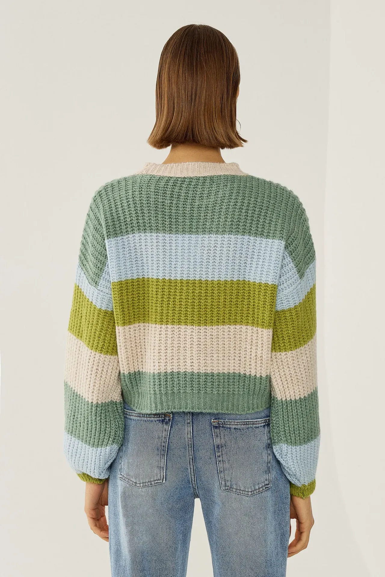 Relaxed Fit Striped Sweater