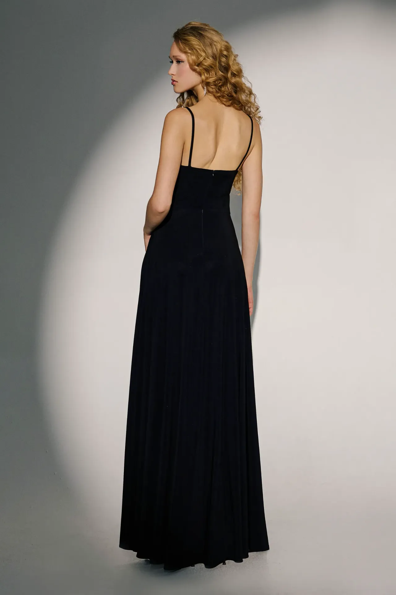 V-Neck Maxi Dress with Slit