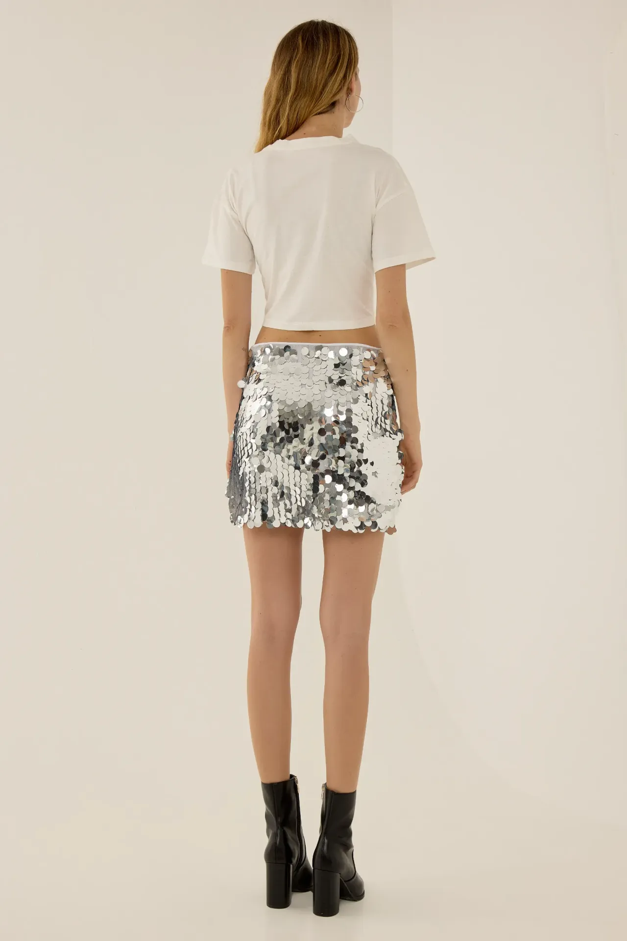 Sequinned Mini Skirt