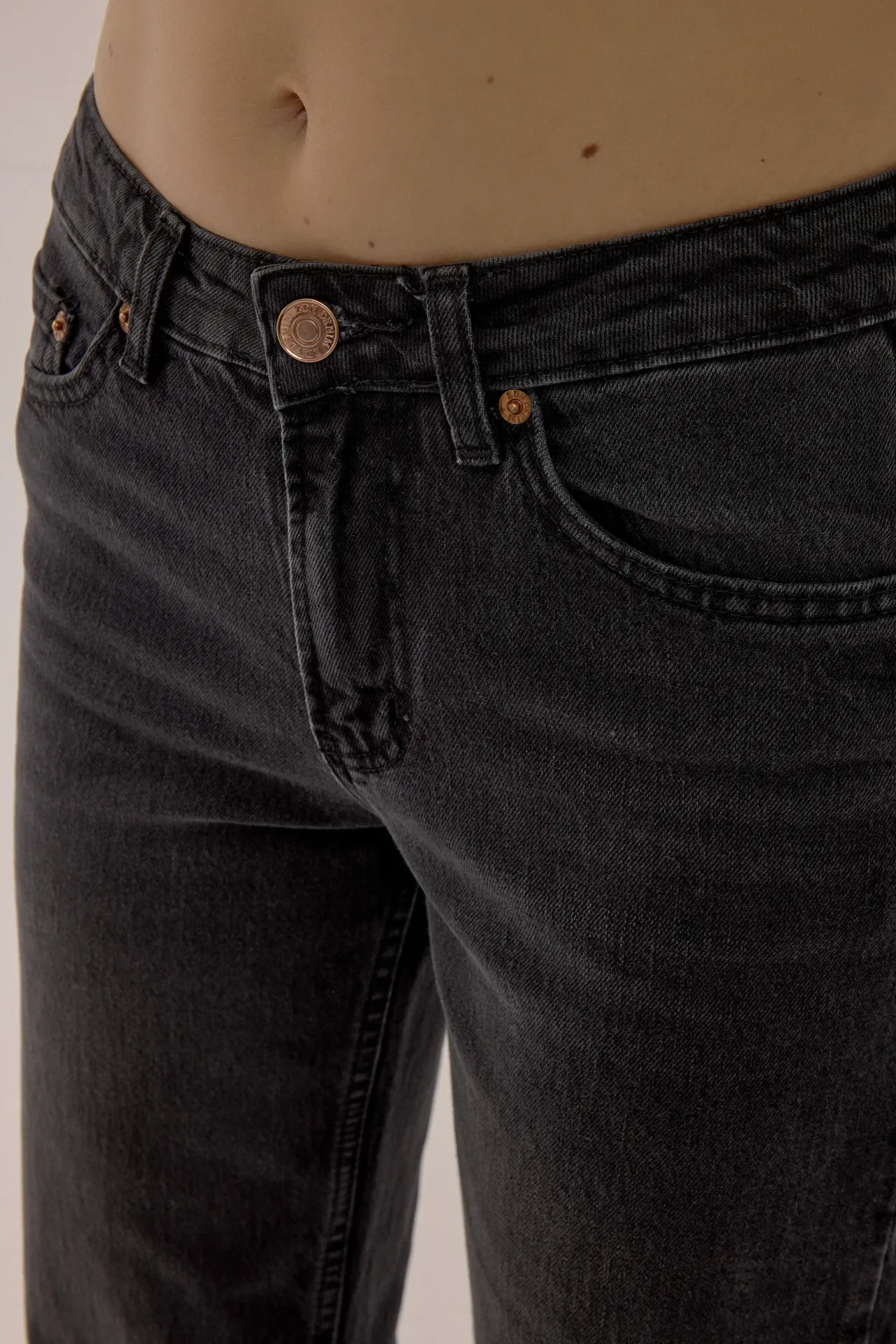 Low Waist Straight Leg Jeans