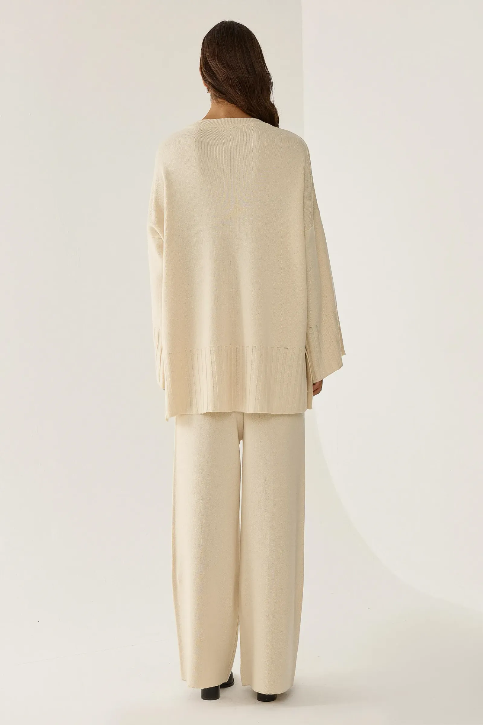 Oversized Patterned Sweater & Pants Knit Co-Ord Set 6