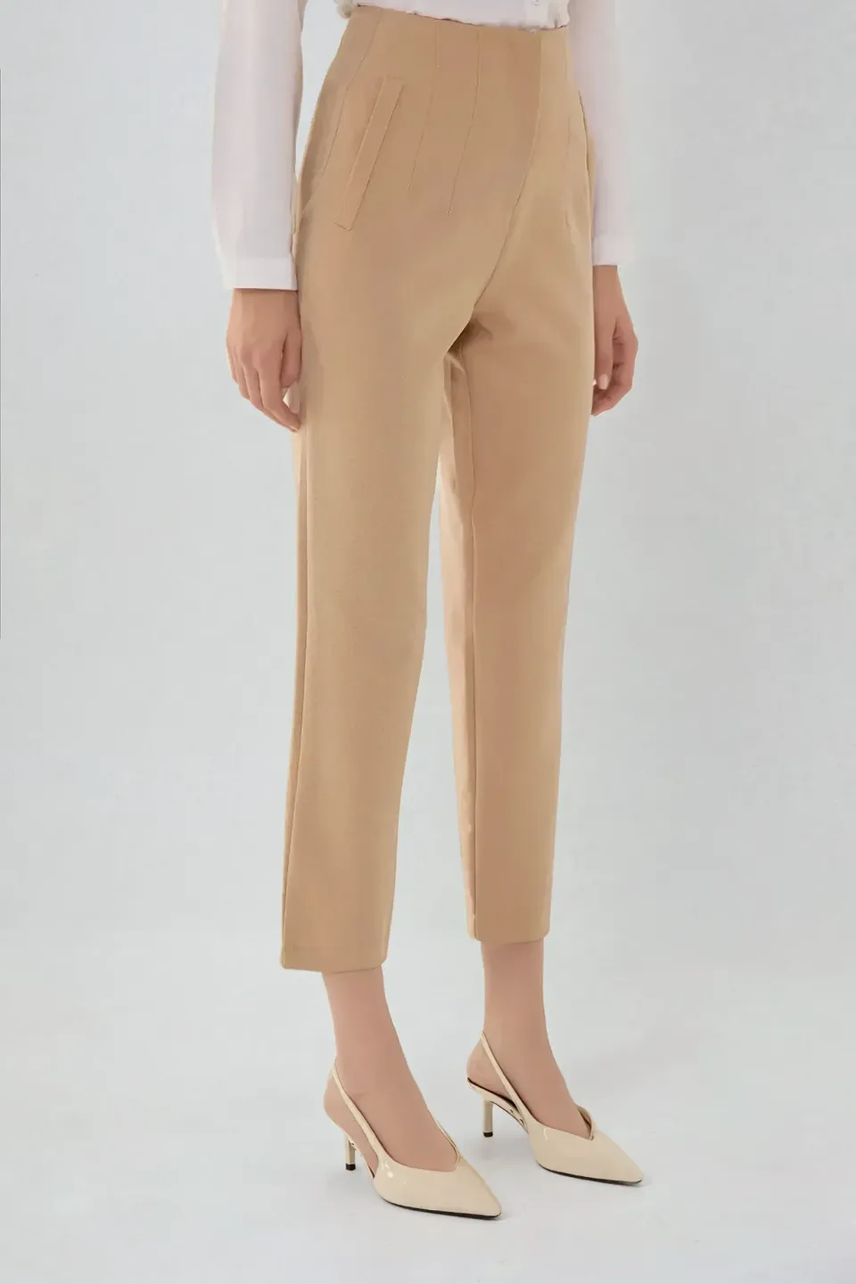 High Waist Cigarette Pants
