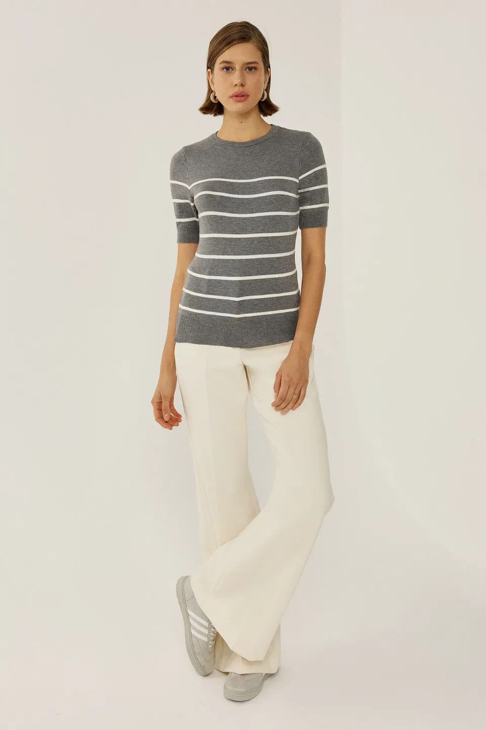 Striped Crew Neck Sweater