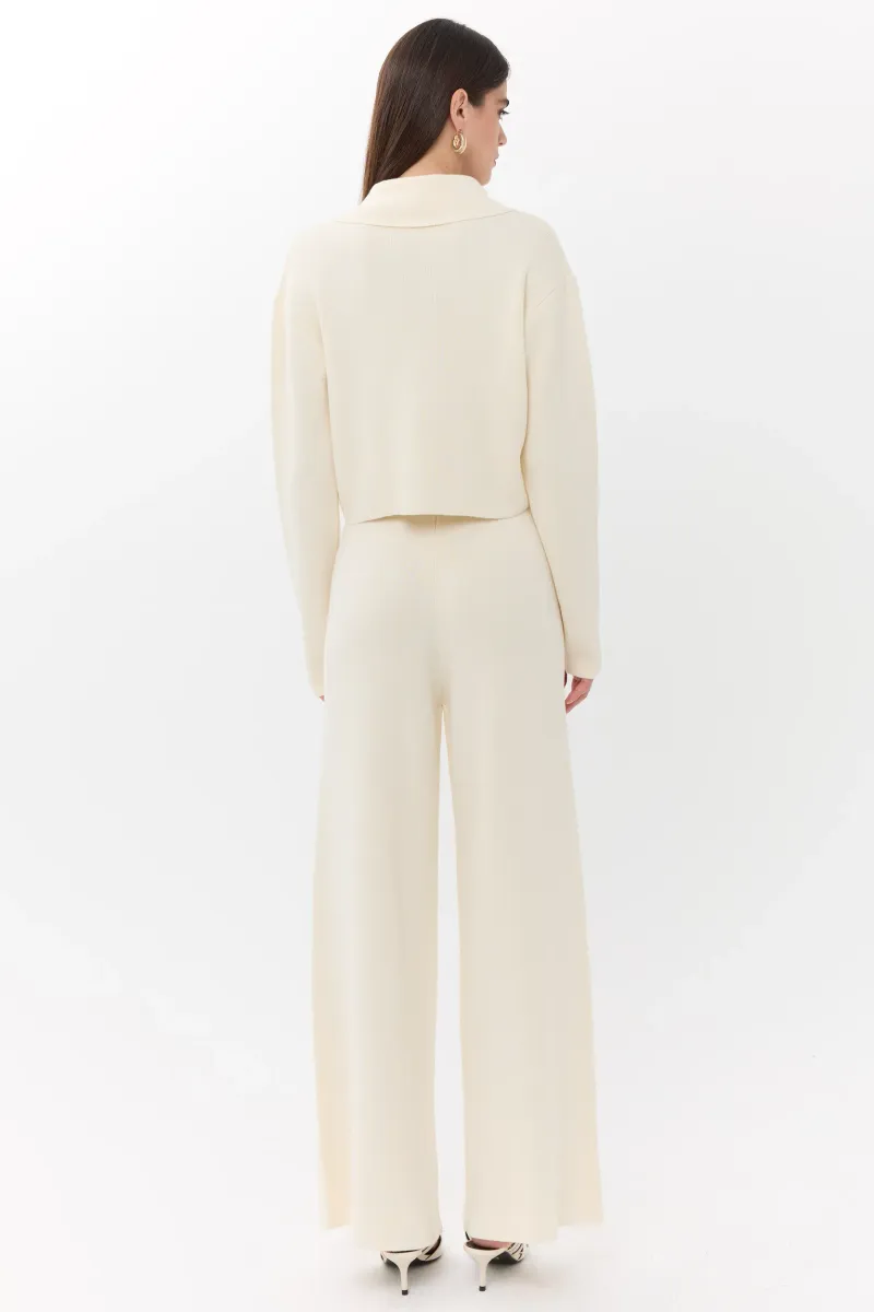 Shirt Collar Knit Co-Ord Set 4
