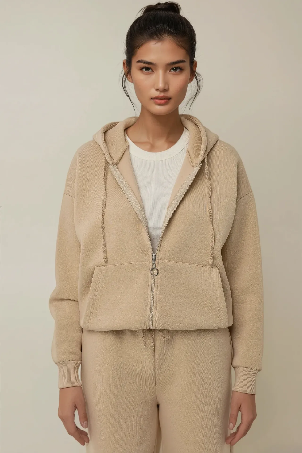 Zip Front Oversized Hoodie