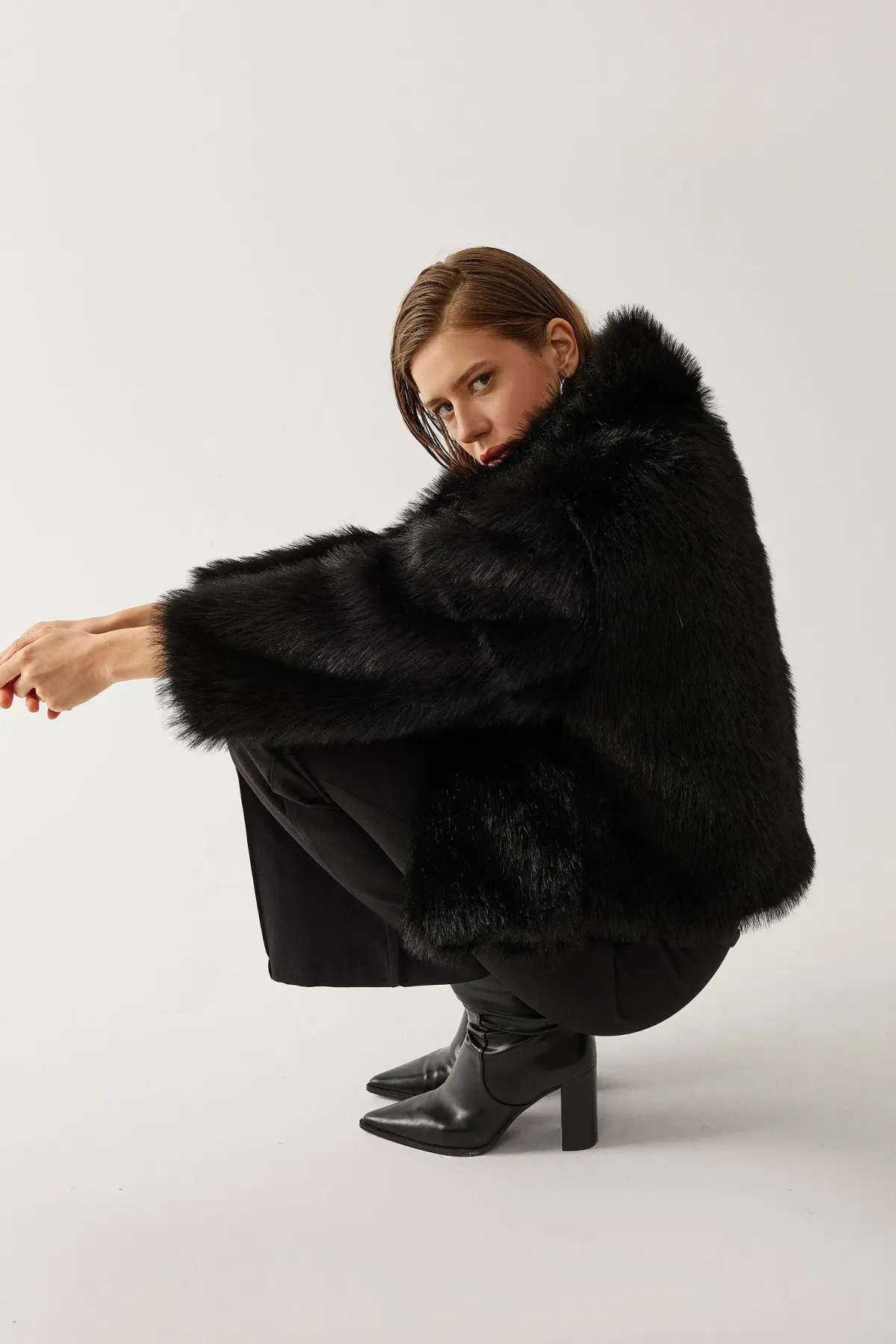 Oversized Faux Fur Coat 2